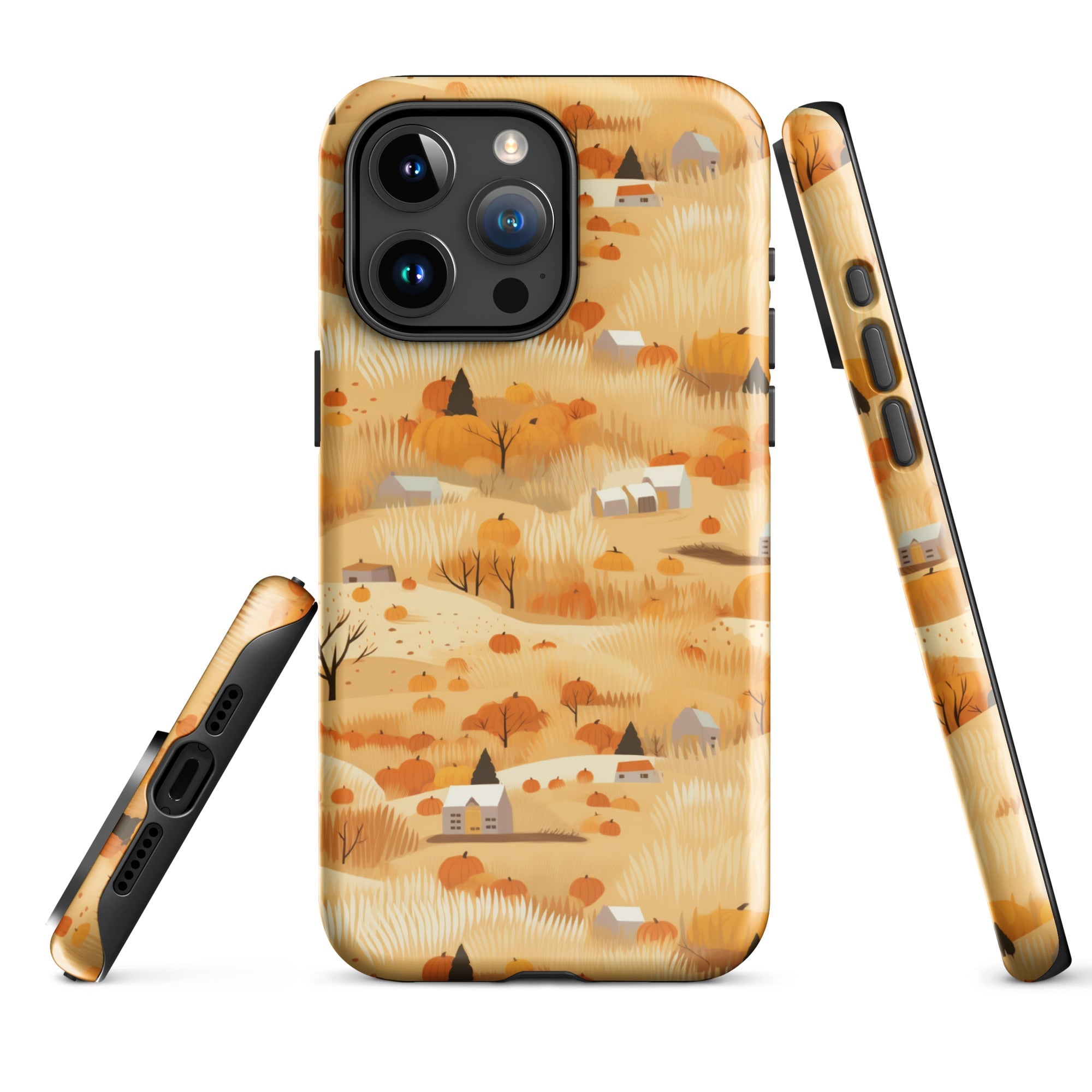 Harvest Homestead - Whimsical Autumn Villages - iPhone Case - Pattern Symphony