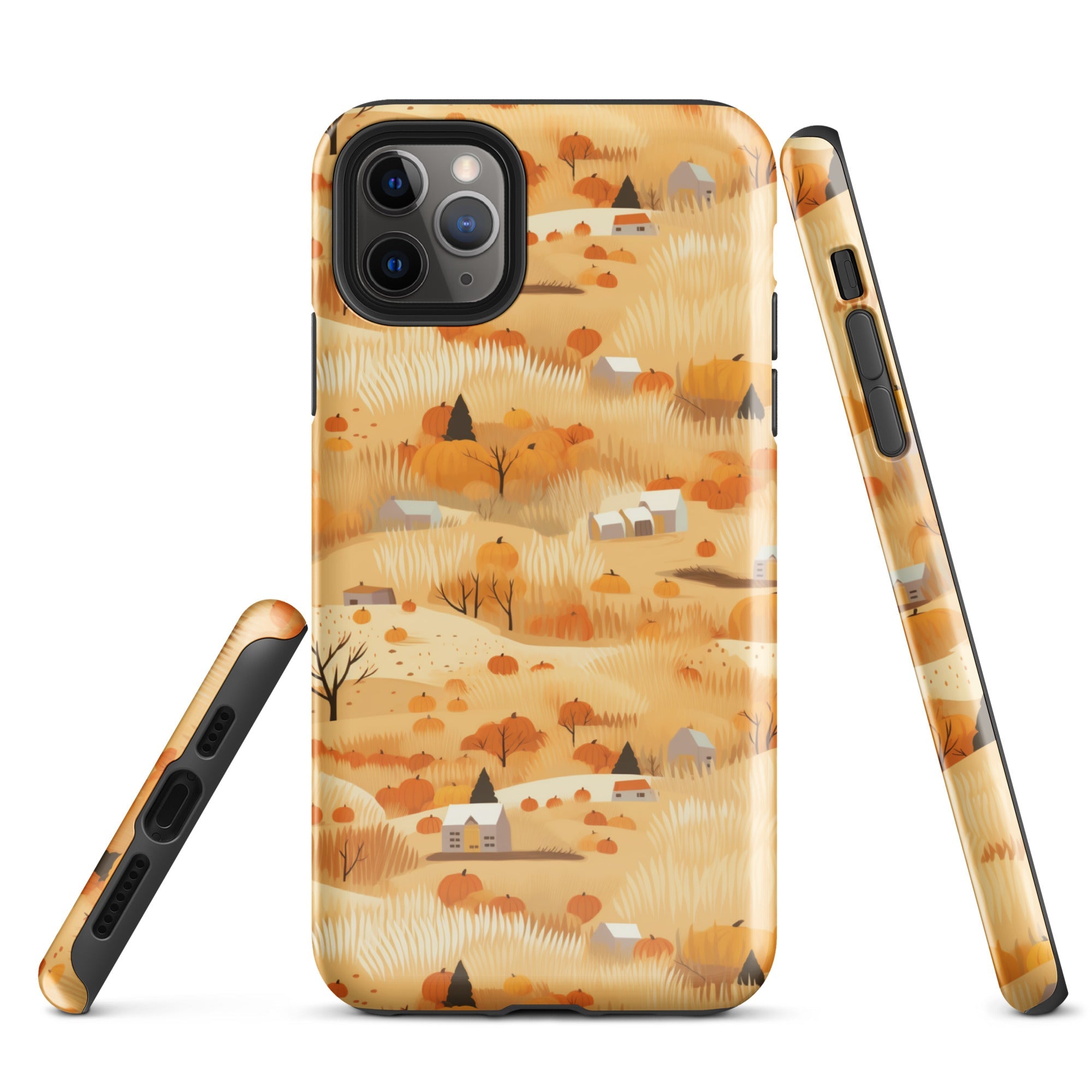 Harvest Homestead - Whimsical Autumn Villages - iPhone Case - Pattern Symphony