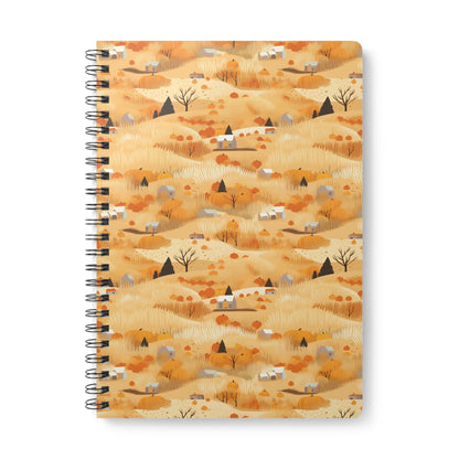 Harvest Homestead: Whimsical Autumn Villages - Notebook (A5) - Pattern Symphony