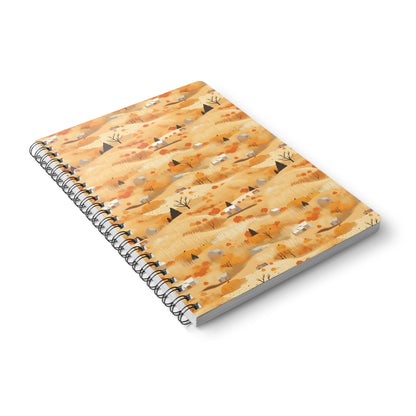 Harvest Homestead: Whimsical Autumn Villages - Notebook (A5) - Pattern Symphony