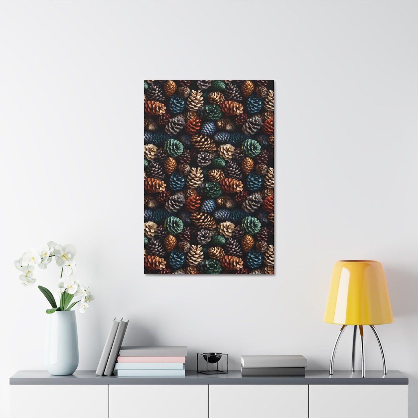 Holiday Harvest - Coniferous Celebration - Wall Art Canvas - Pattern Symphony