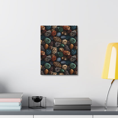 Holiday Harvest - Coniferous Celebration - Wall Art Canvas - Pattern Symphony