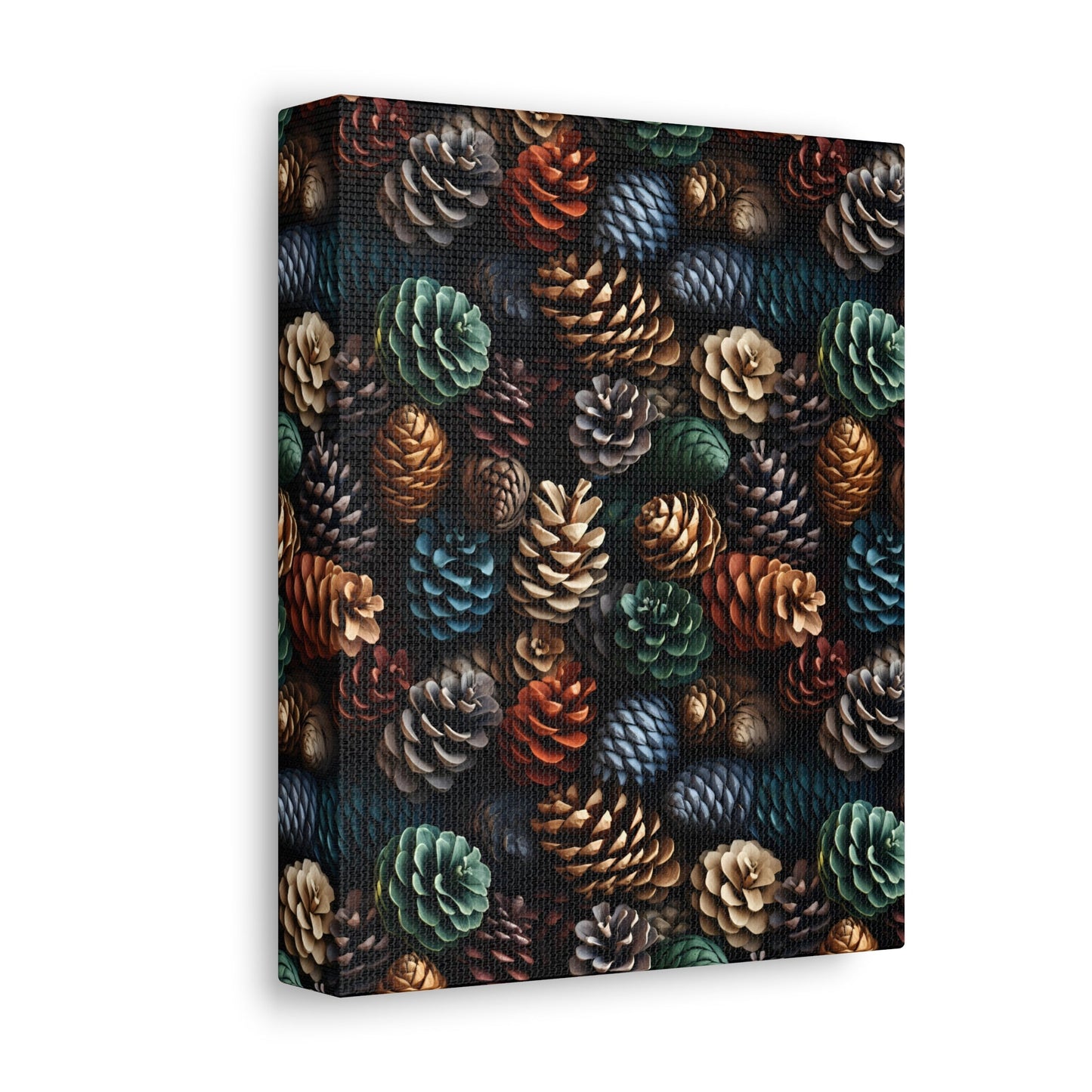 Holiday Harvest - Coniferous Celebration - Wall Art Canvas - Pattern Symphony