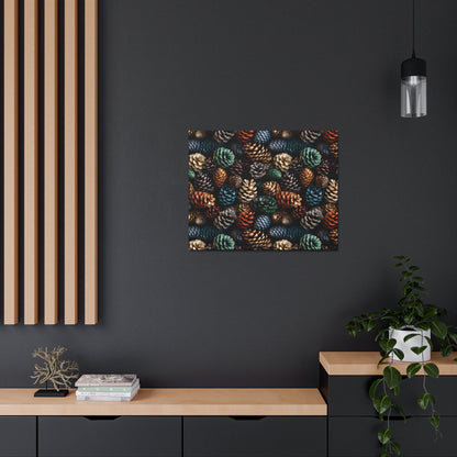 Holiday Harvest - Coniferous Celebration - Wall Art Canvas - Pattern Symphony