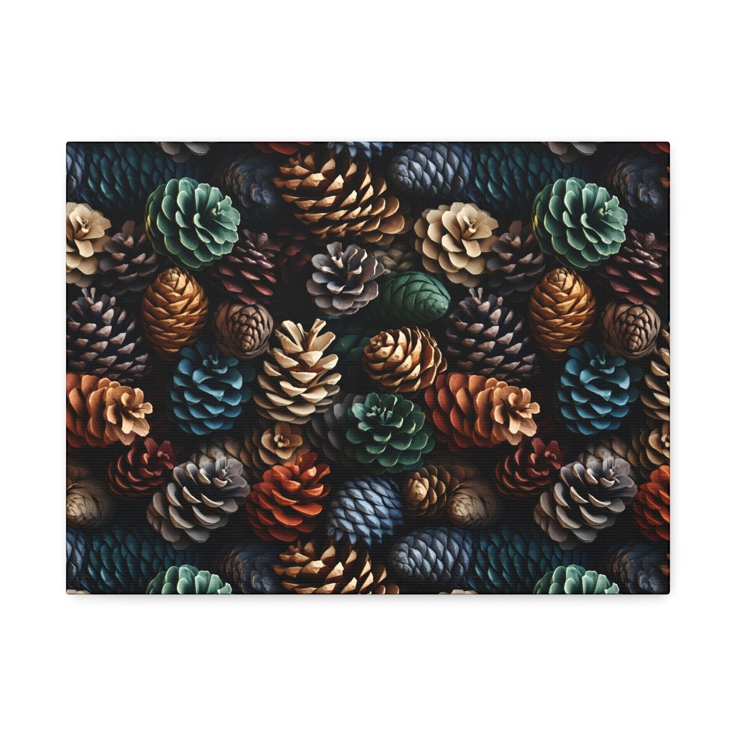 Holiday Harvest - Coniferous Celebration - Wall Art Canvas - Pattern Symphony