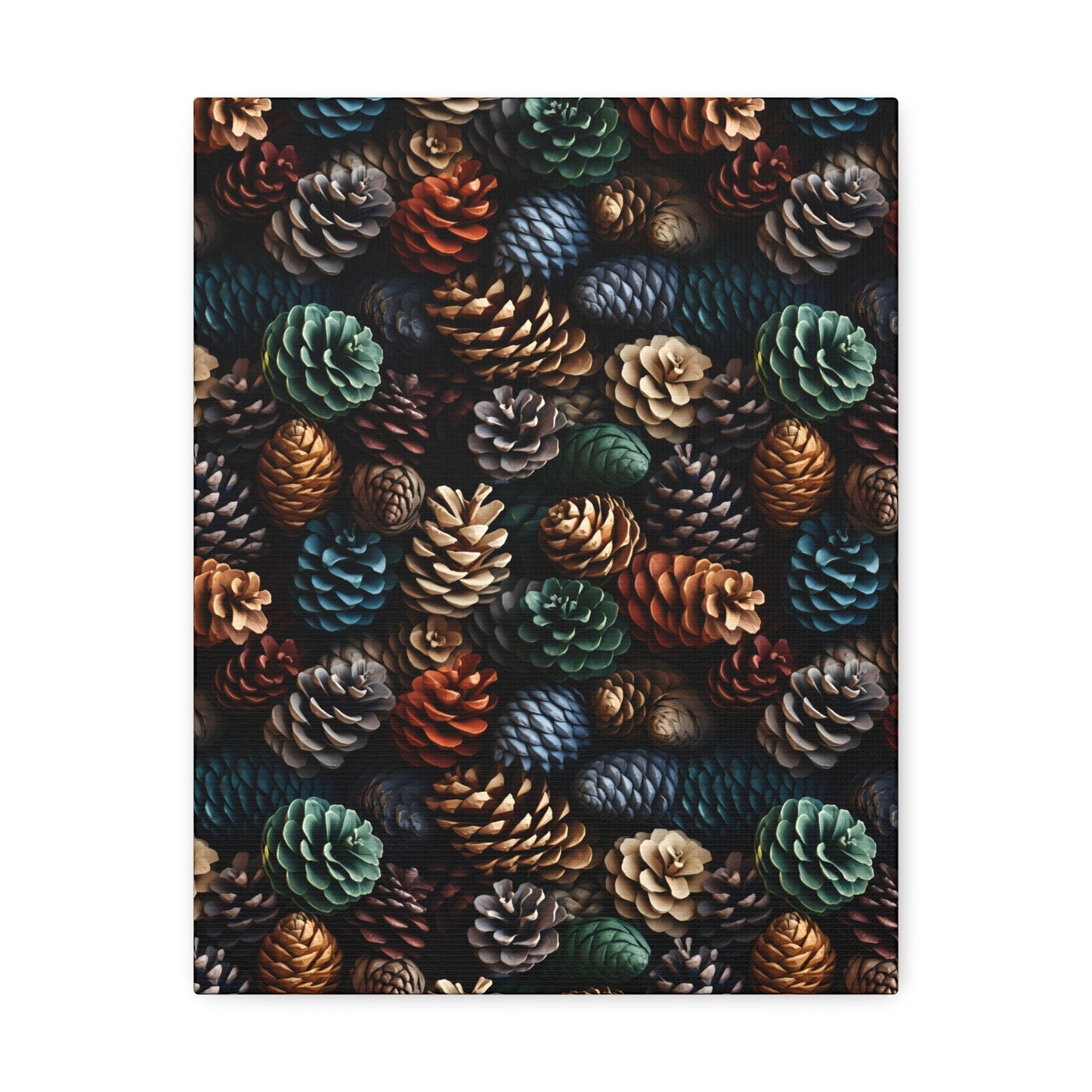 Holiday Harvest - Coniferous Celebration - Wall Art Canvas - Pattern Symphony