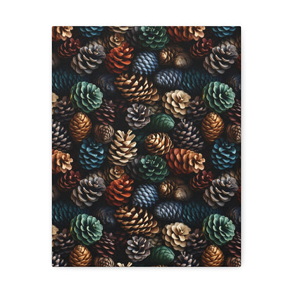 Holiday Harvest - Coniferous Celebration - Wall Art Canvas - Pattern Symphony