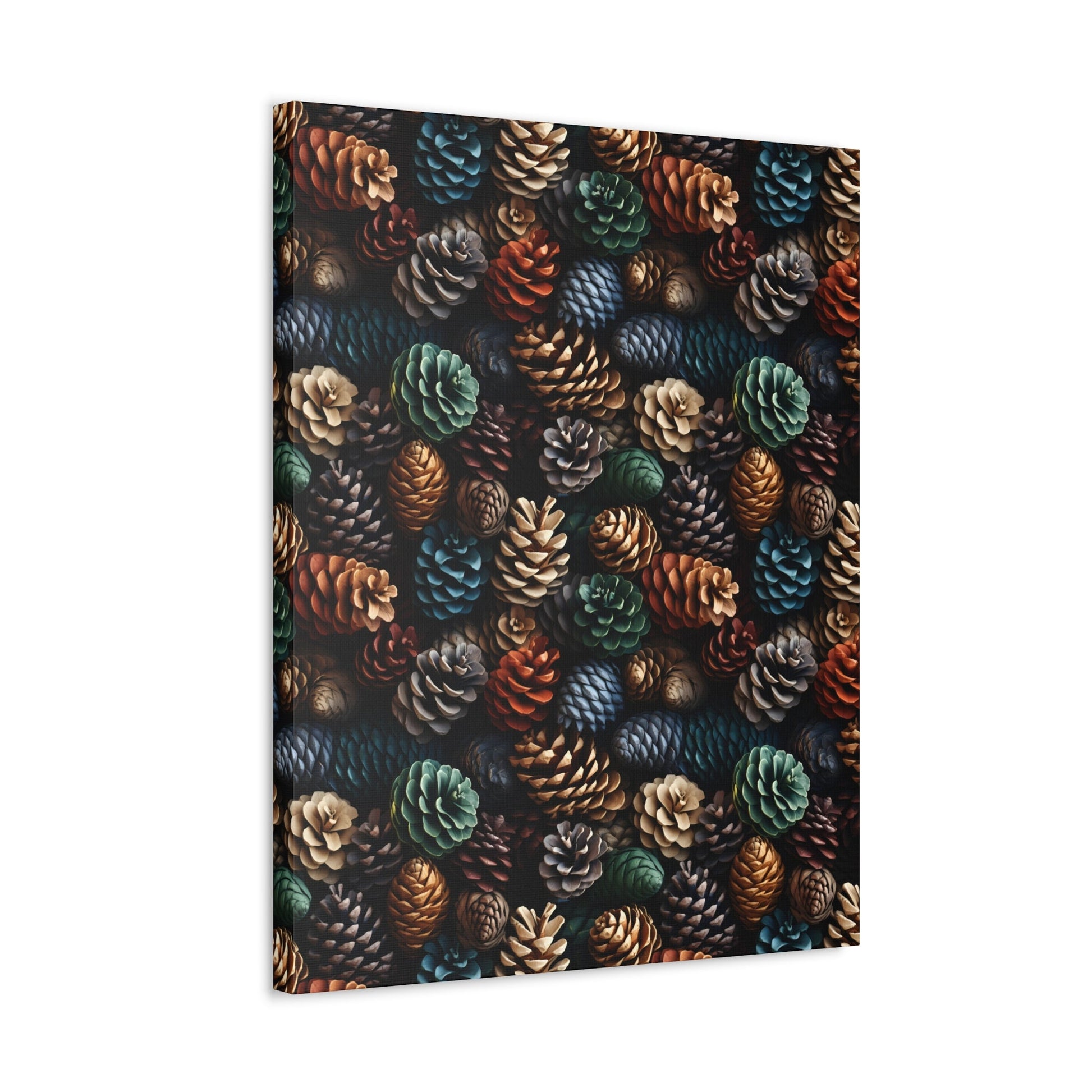 Holiday Harvest - Coniferous Celebration - Wall Art Canvas - Pattern Symphony