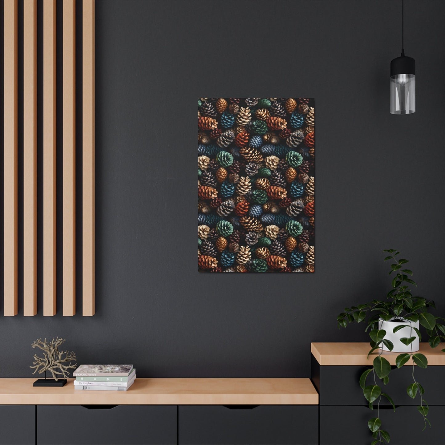 Holiday Harvest - Coniferous Celebration - Wall Art Canvas - Pattern Symphony