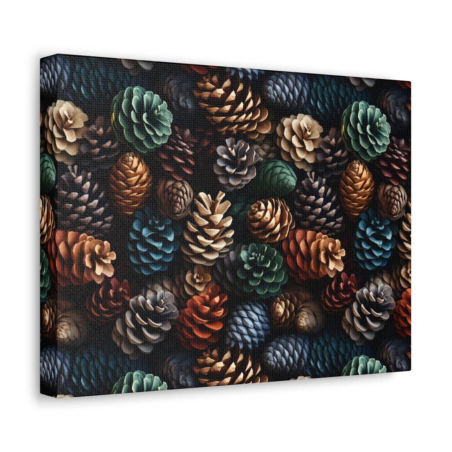 Holiday Harvest - Coniferous Celebration - Wall Art Canvas - Pattern Symphony