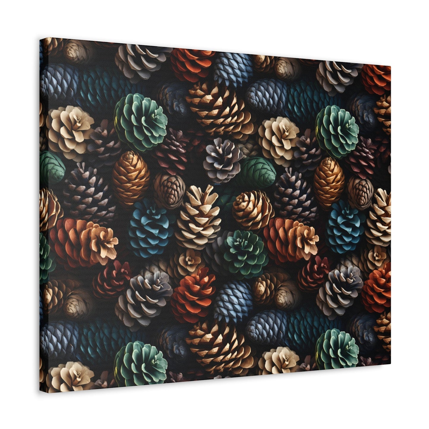 Holiday Harvest - Coniferous Celebration - Wall Art Canvas - Pattern Symphony