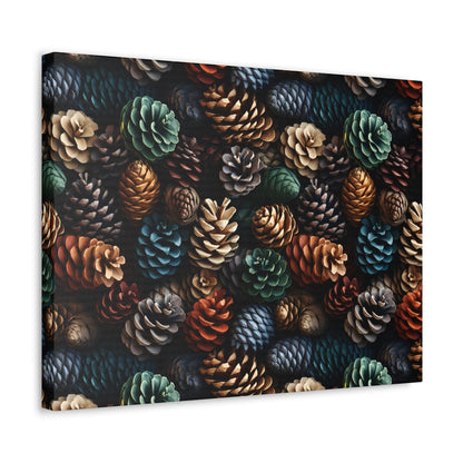 Holiday Harvest - Coniferous Celebration - Wall Art Canvas - Pattern Symphony