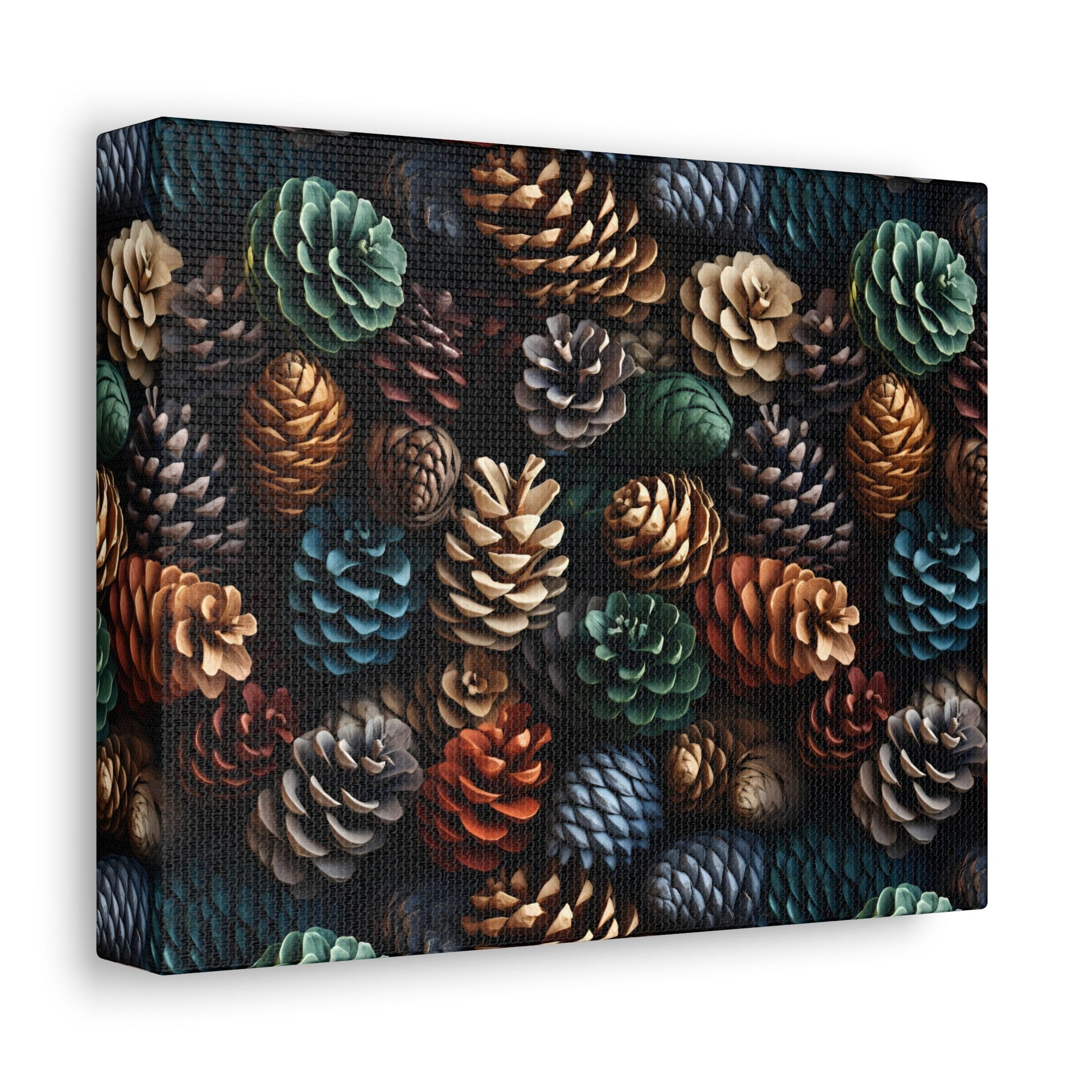 Holiday Harvest - Coniferous Celebration - Wall Art Canvas - Pattern Symphony