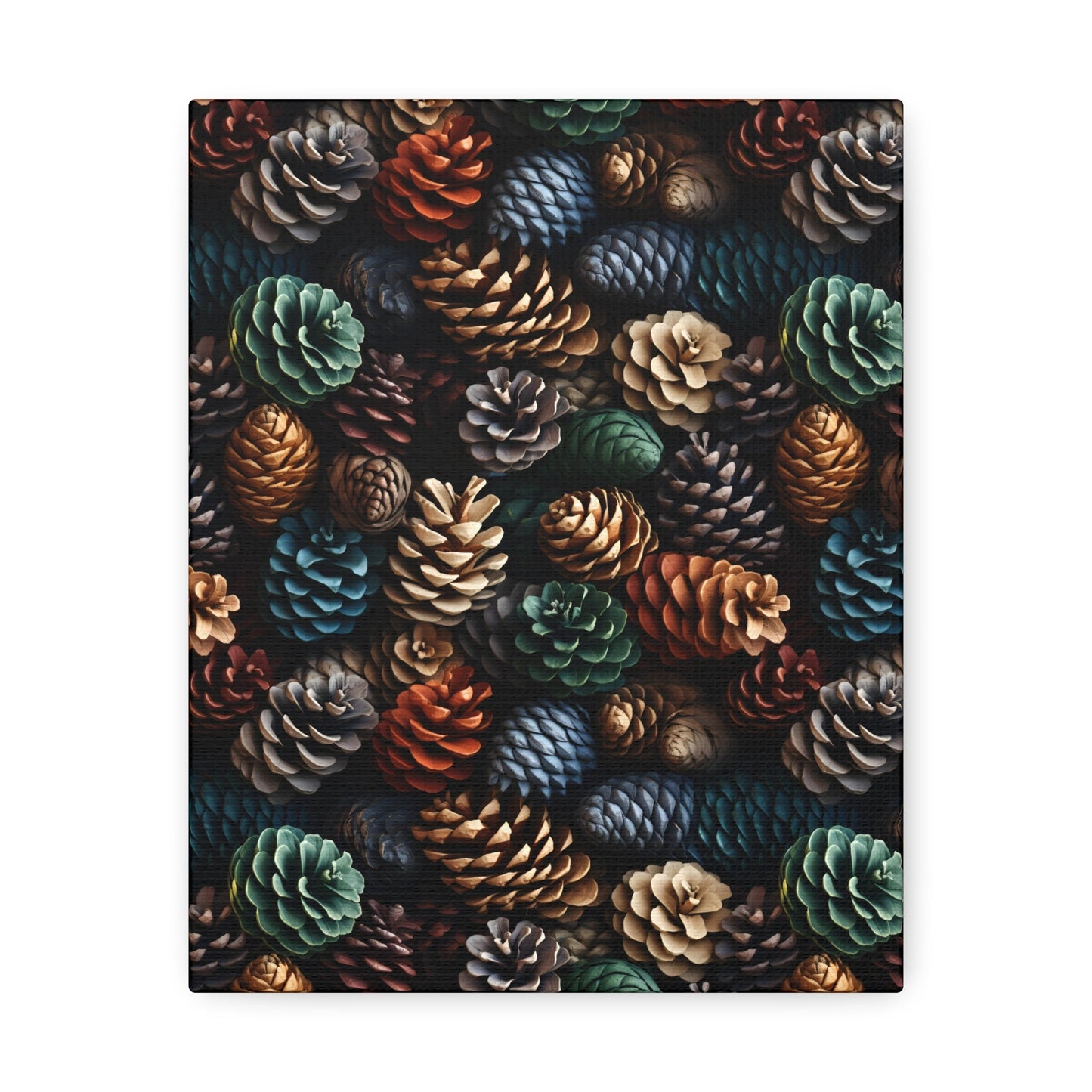 Holiday Harvest - Coniferous Celebration - Wall Art Canvas - Pattern Symphony