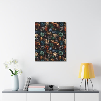 Holiday Harvest - Coniferous Celebration - Wall Art Canvas - Pattern Symphony