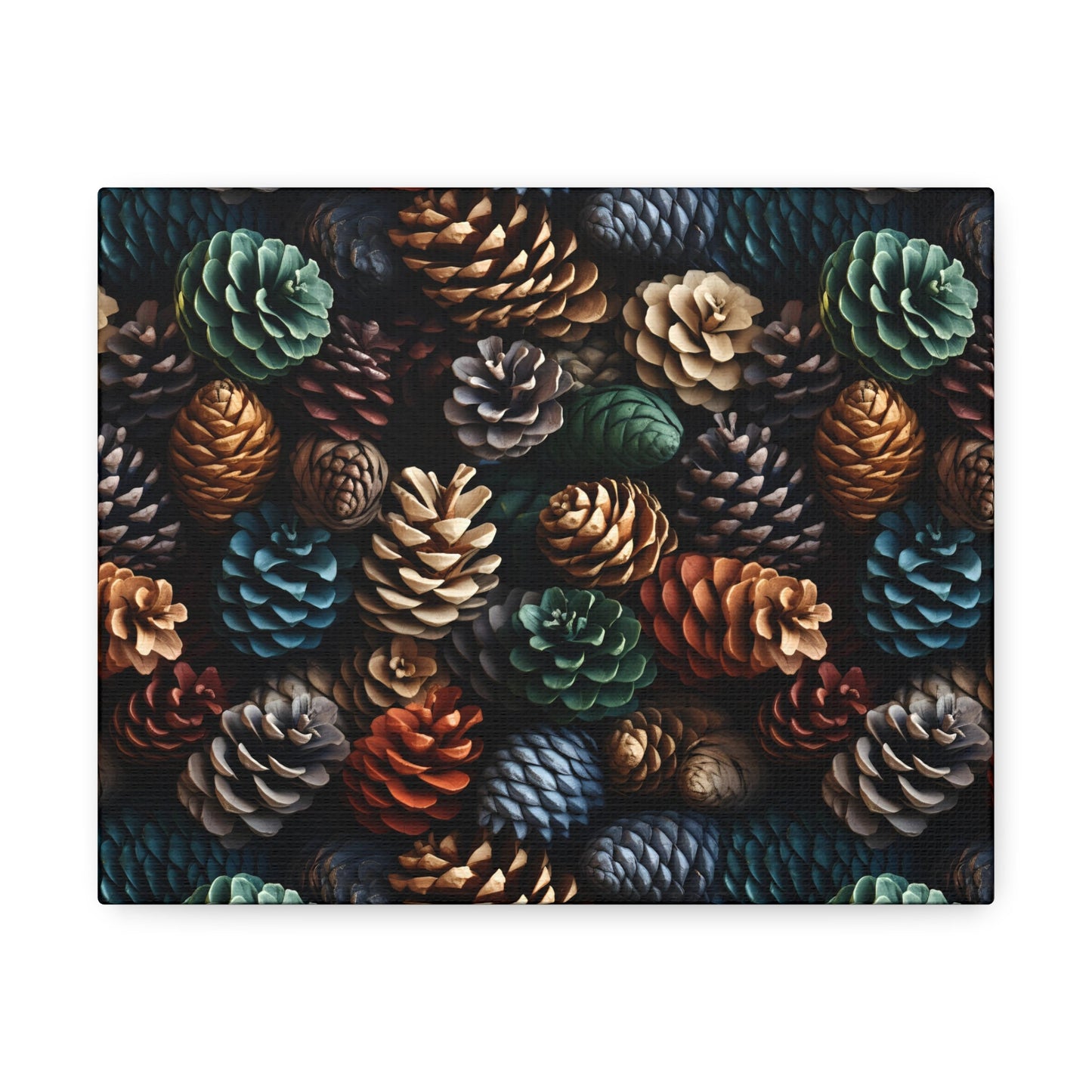 Holiday Harvest - Coniferous Celebration - Wall Art Canvas - Pattern Symphony