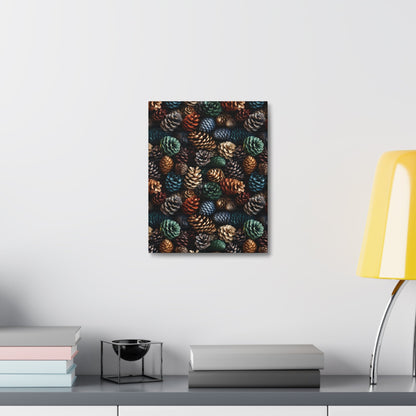 Holiday Harvest - Coniferous Celebration - Wall Art Canvas - Pattern Symphony