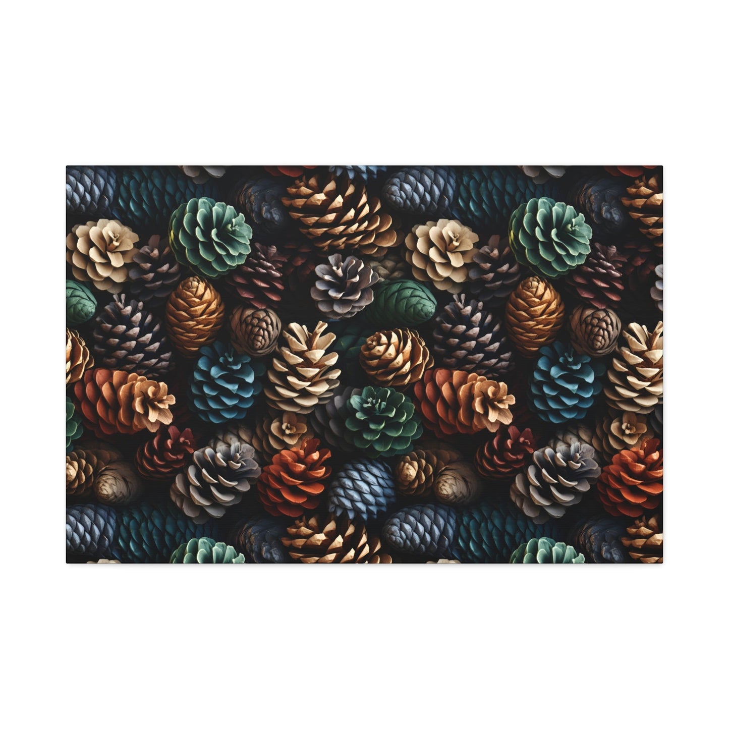 Holiday Harvest - Coniferous Celebration - Wall Art Canvas - Pattern Symphony