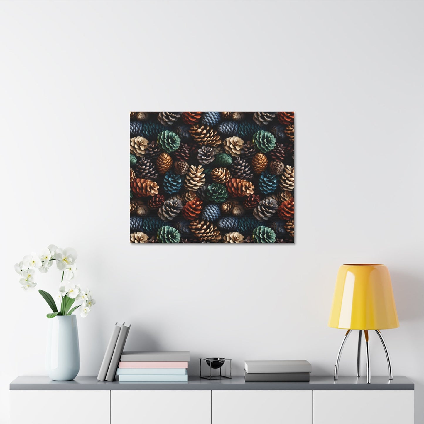 Holiday Harvest - Coniferous Celebration - Wall Art Canvas - Pattern Symphony