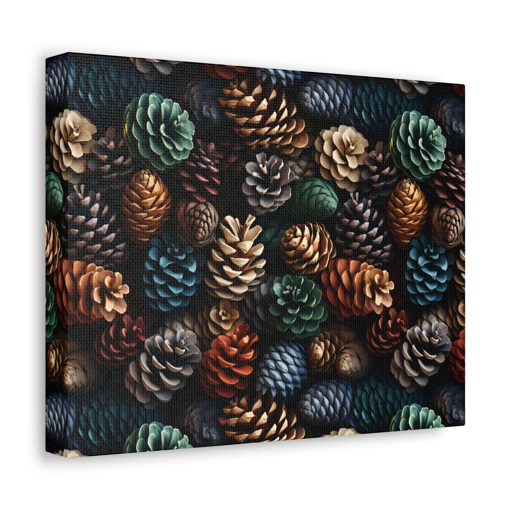 Holiday Harvest - Coniferous Celebration - Wall Art Canvas - Pattern Symphony