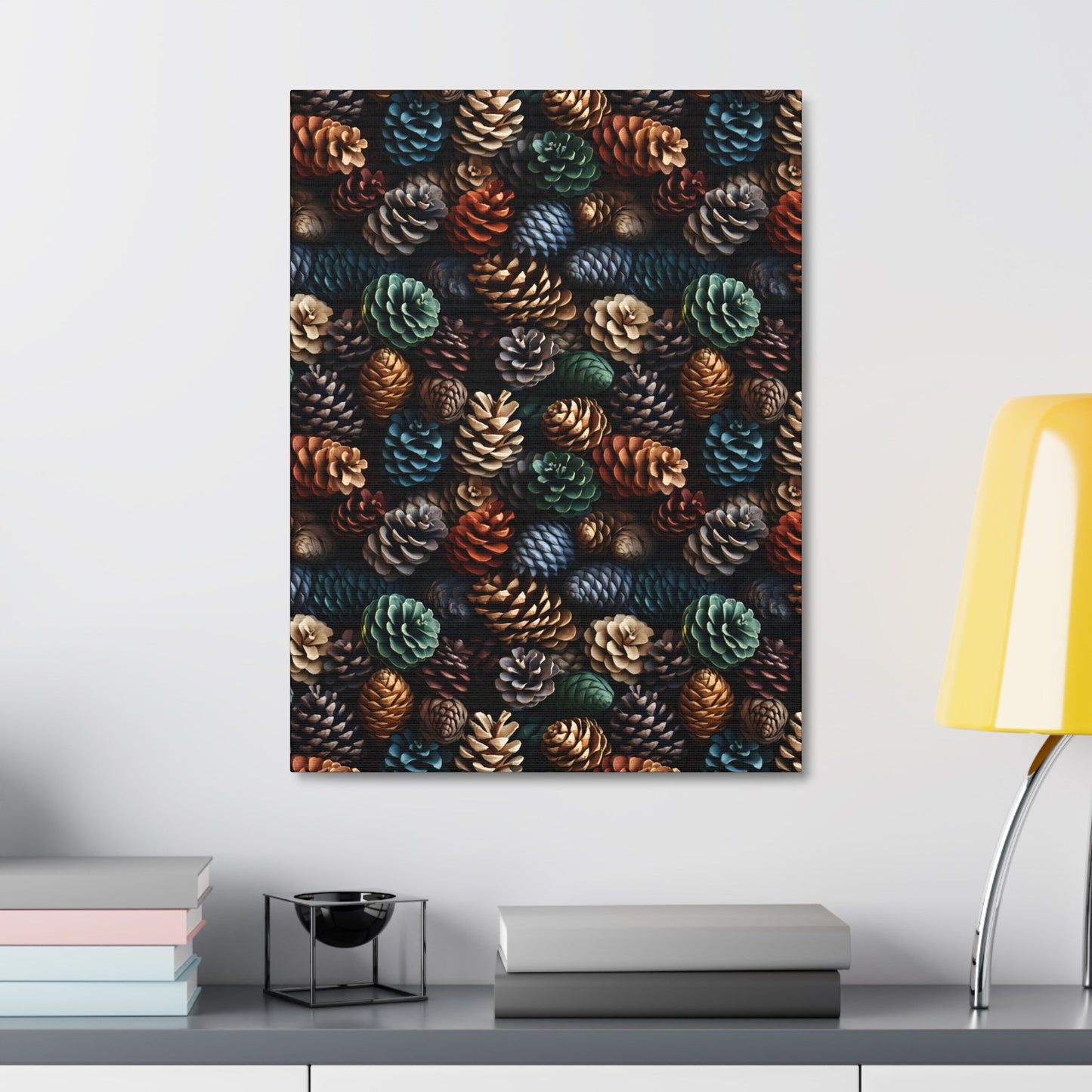 Holiday Harvest - Coniferous Celebration - Wall Art Canvas - Pattern Symphony