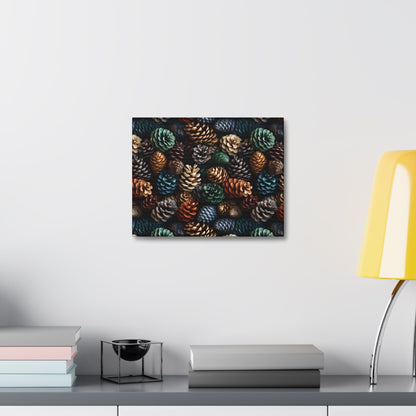 Holiday Harvest - Coniferous Celebration - Wall Art Canvas - Pattern Symphony