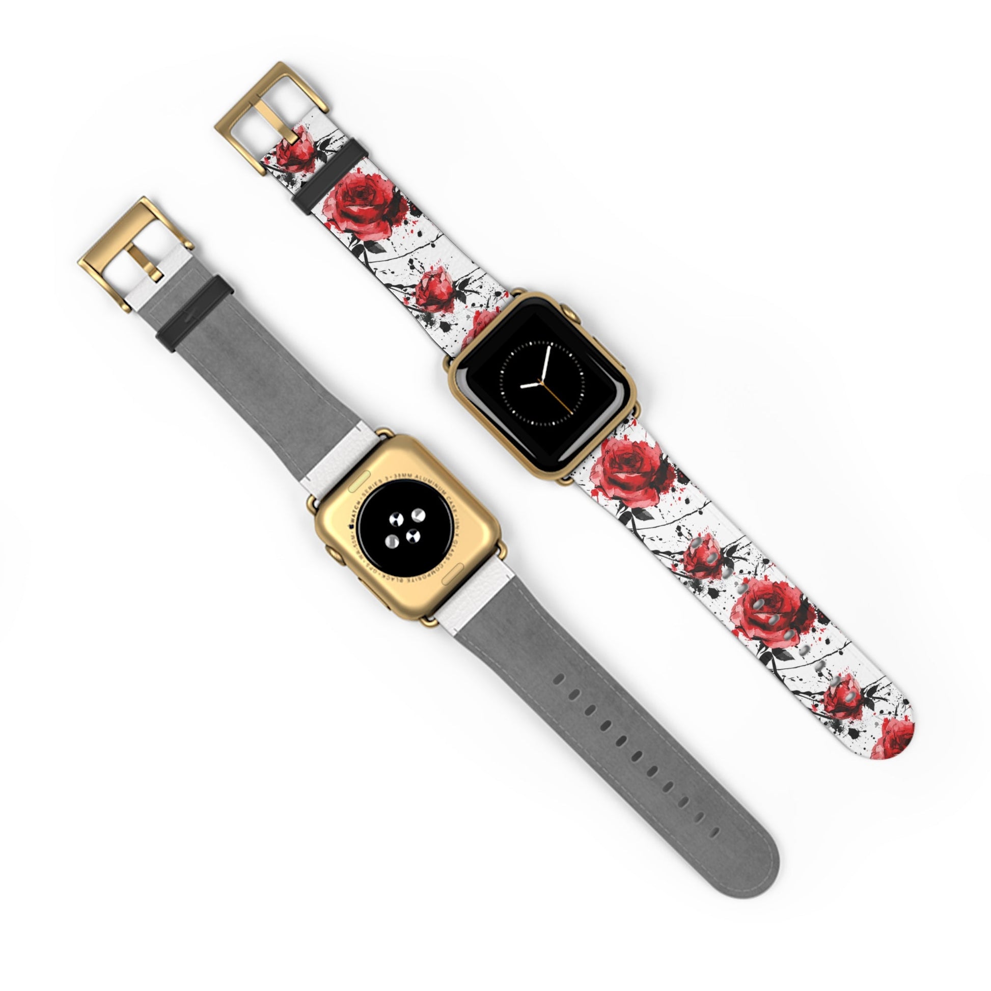 Thorny Embrace: Dark Valentine - Apple Watch Strap - Pattern Symphony