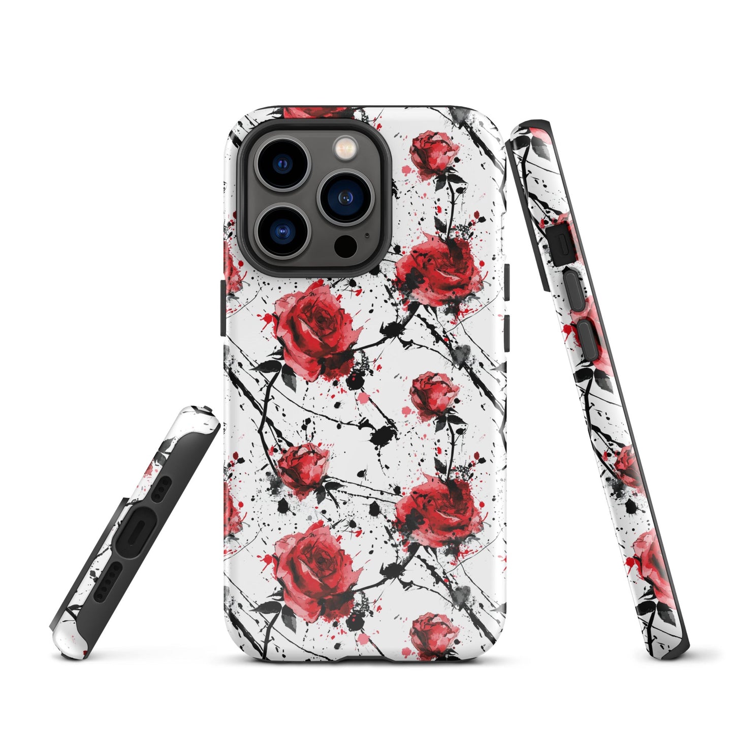 Thorny Embrace: Dark Valentine - iPhone Case - Pattern Symphony