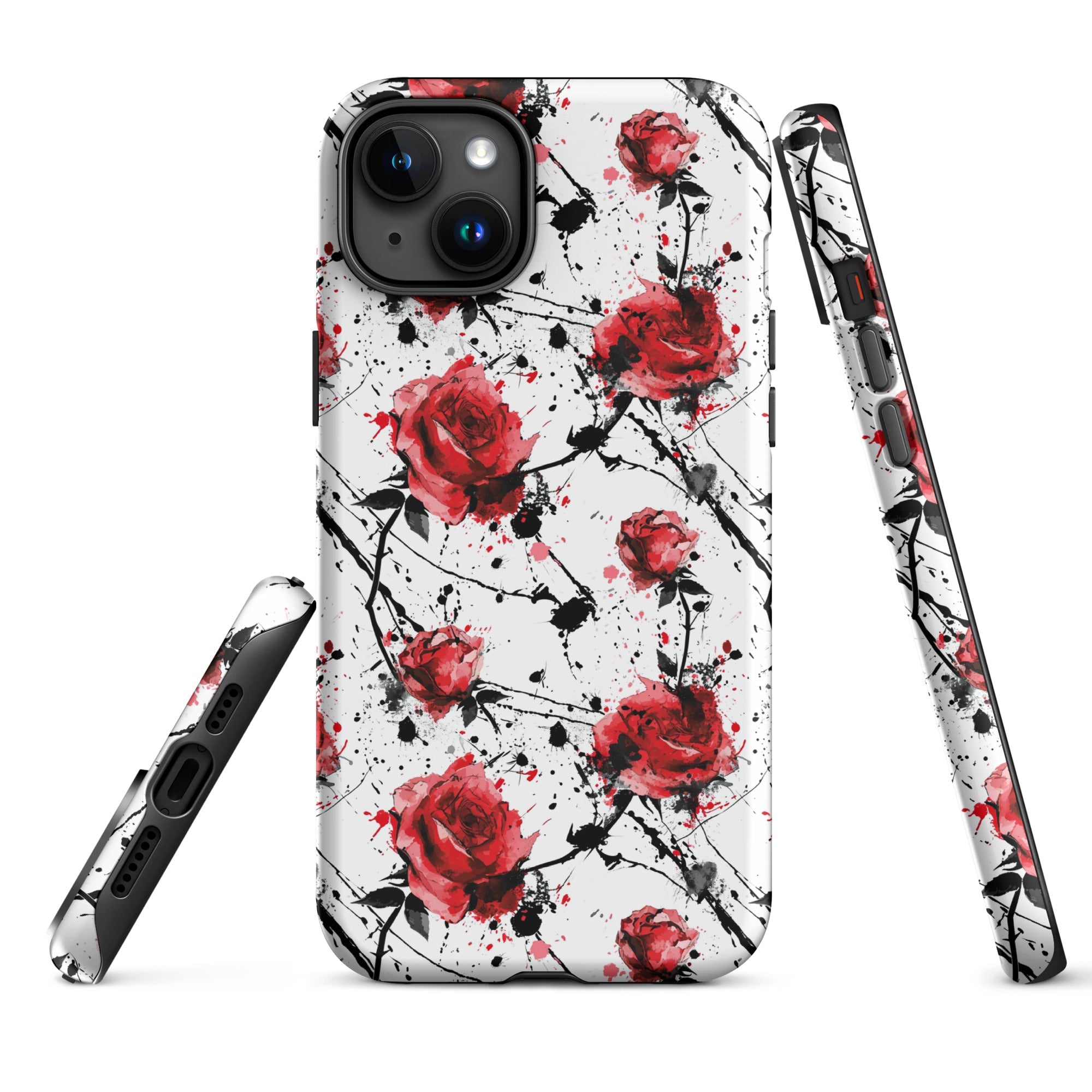 Thorny Embrace: Dark Valentine - iPhone Case - Pattern Symphony