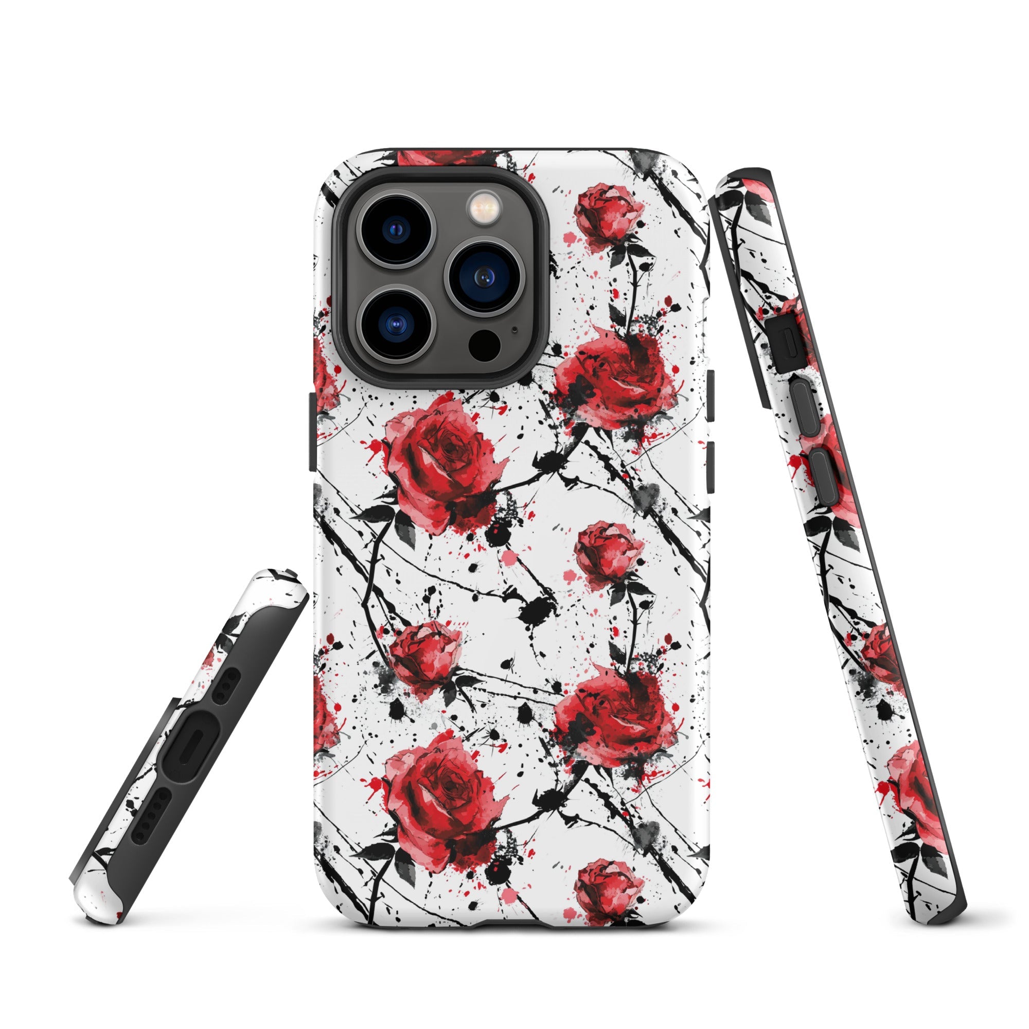 Thorny Embrace: Dark Valentine - iPhone Case - Pattern Symphony