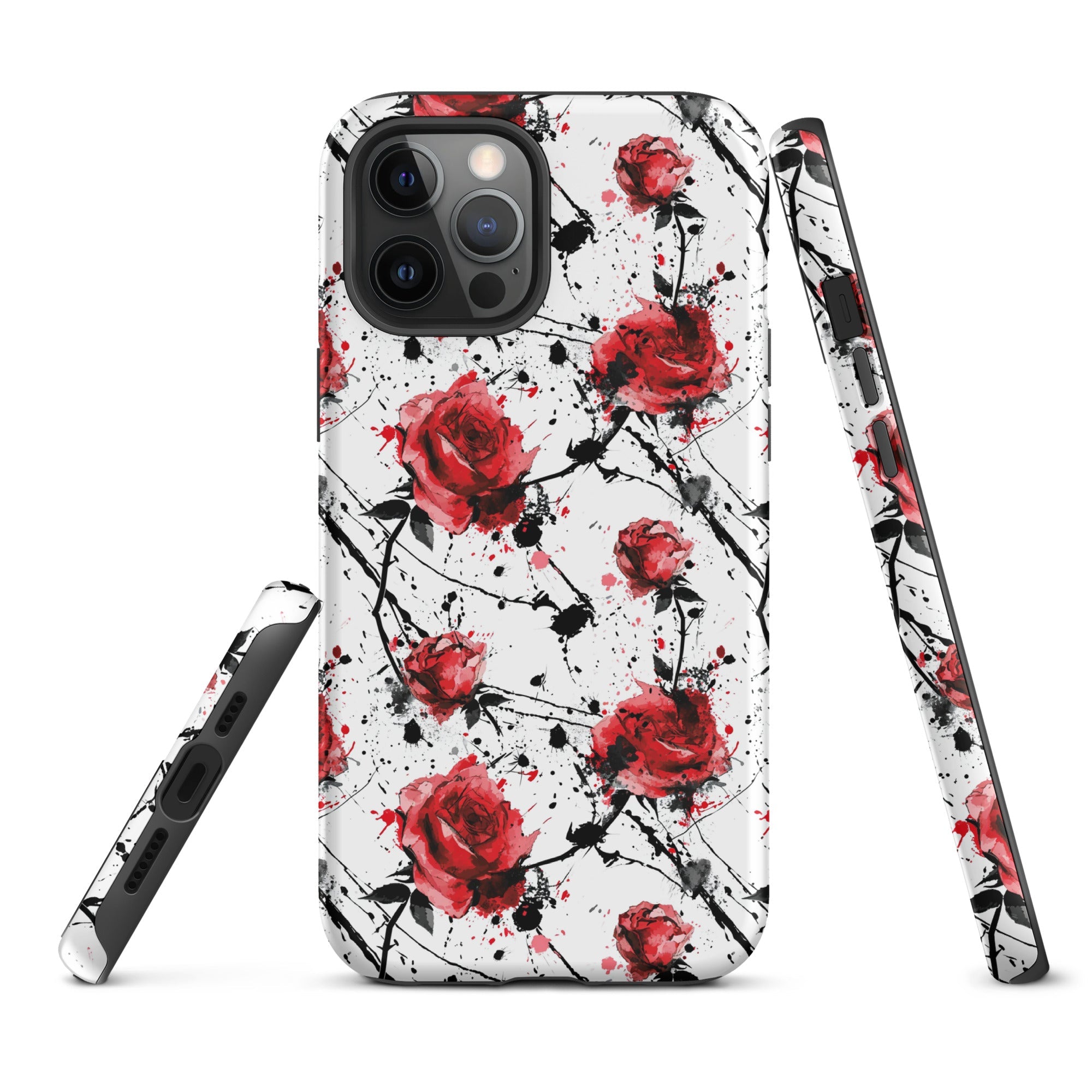 Thorny Embrace: Dark Valentine - iPhone Case - Pattern Symphony