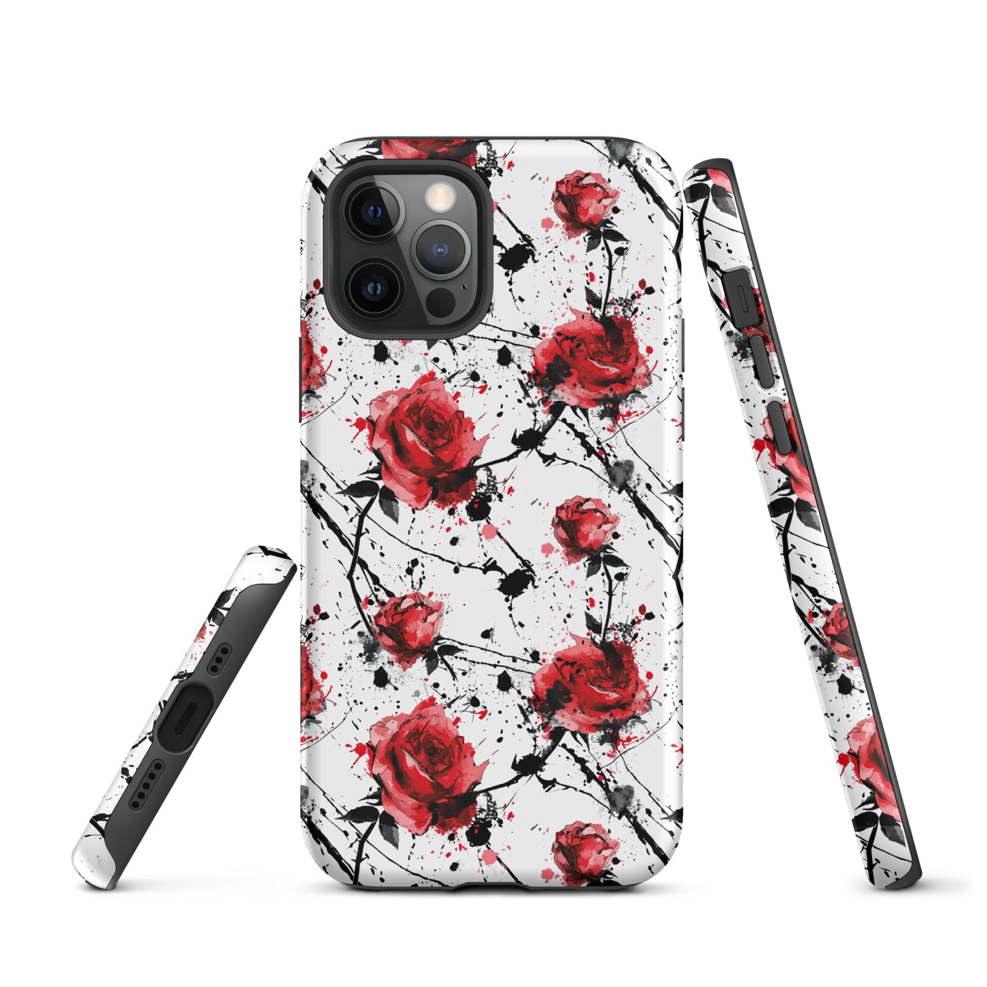 Thorny Embrace: Dark Valentine - iPhone Case - Pattern Symphony