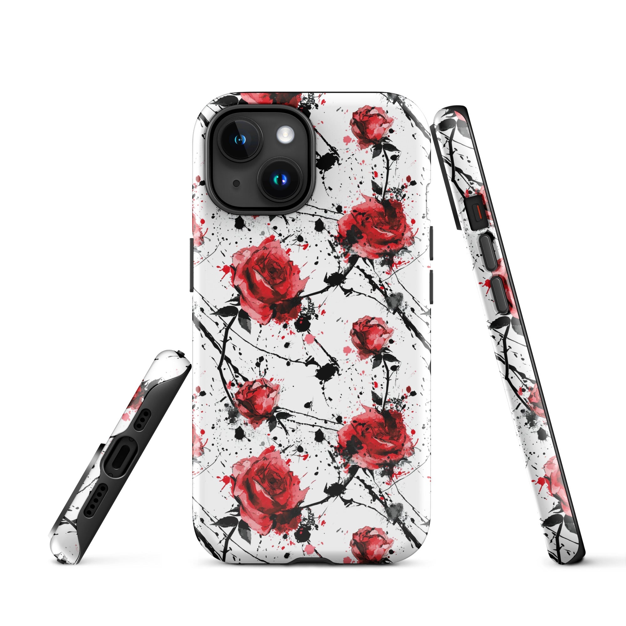 Thorny Embrace: Dark Valentine - iPhone Case - Pattern Symphony