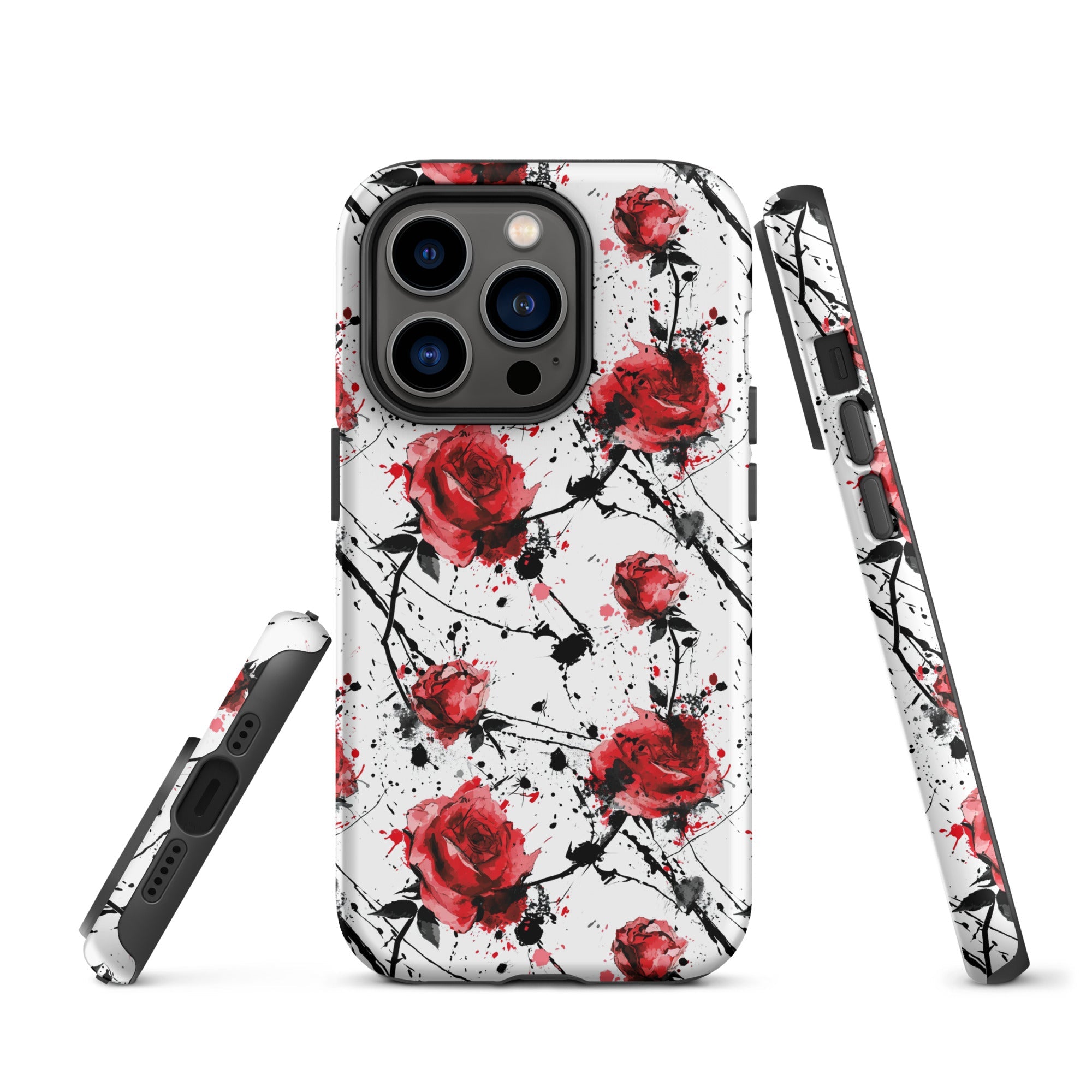 Thorny Embrace: Dark Valentine - iPhone Case - Pattern Symphony