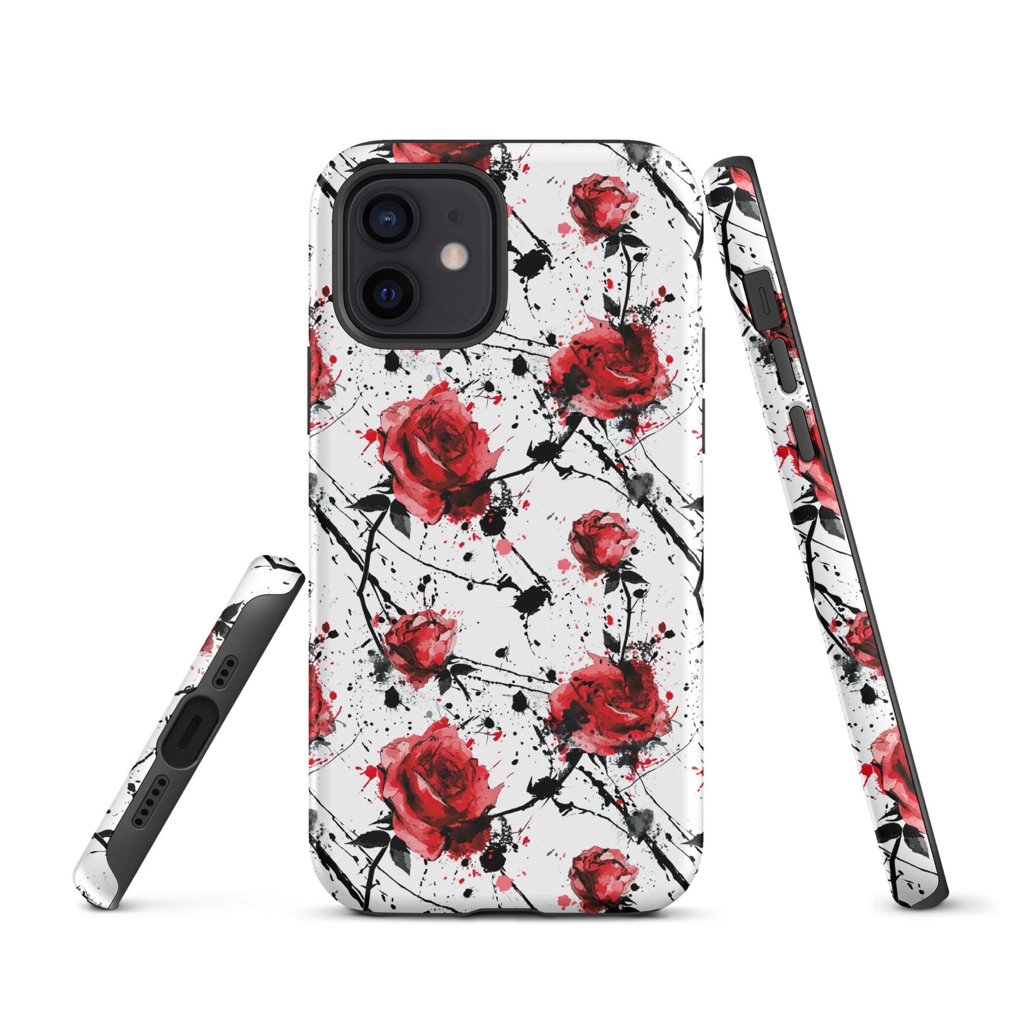 Thorny Embrace: Dark Valentine - iPhone Case - Pattern Symphony