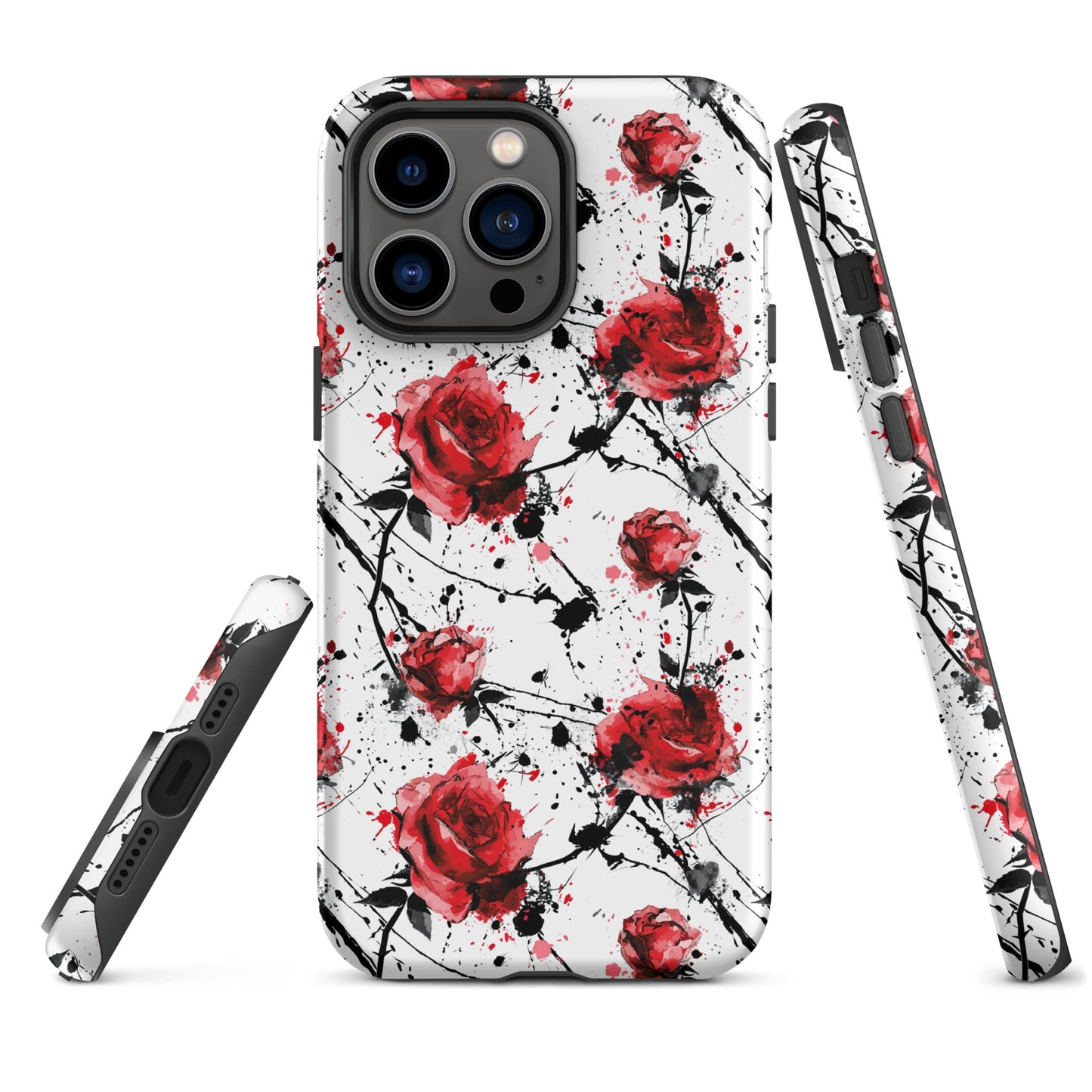 Thorny Embrace: Dark Valentine - iPhone Case - Pattern Symphony