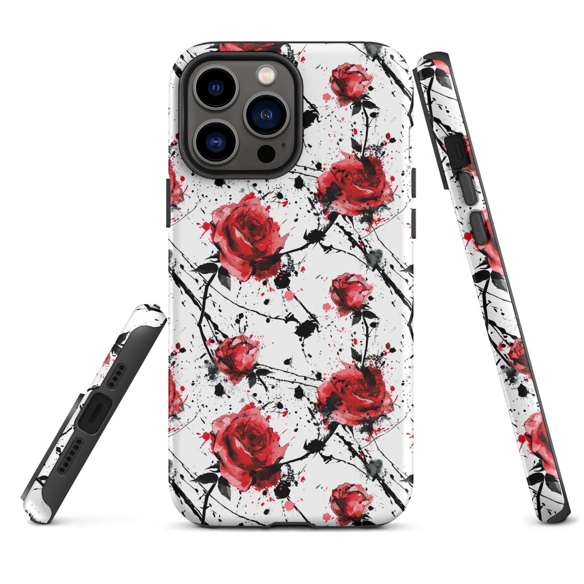 Thorny Embrace: Dark Valentine - iPhone Case - Pattern Symphony