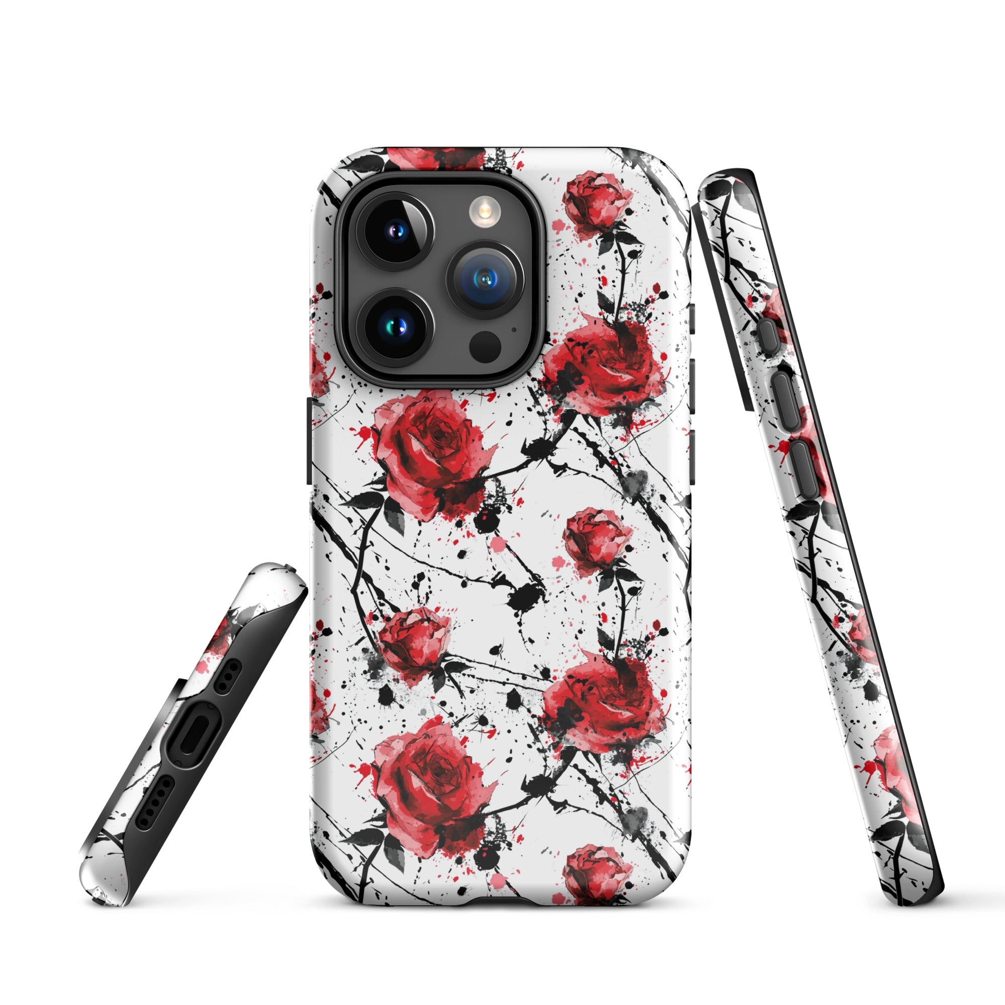 Thorny Embrace: Dark Valentine - iPhone Case - Pattern Symphony