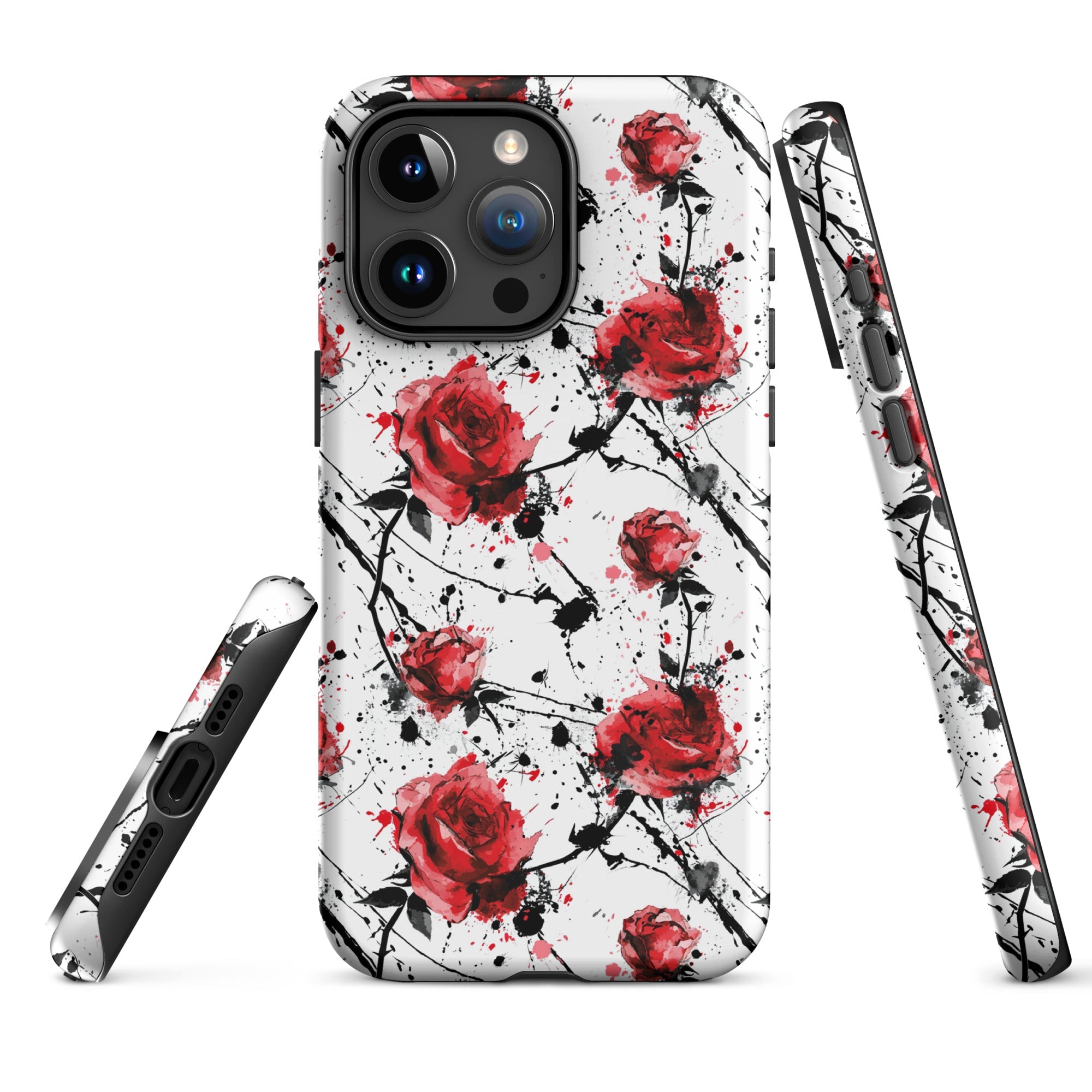 Thorny Embrace: Dark Valentine - iPhone Case - Pattern Symphony