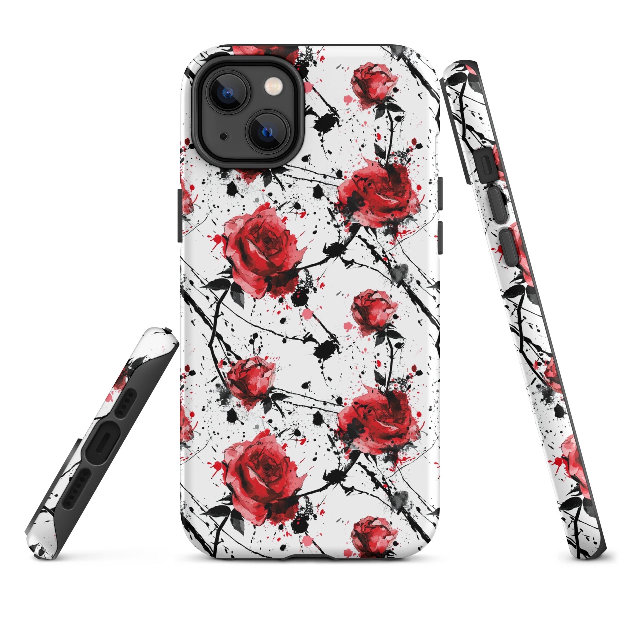 Thorny Embrace: Dark Valentine - iPhone Case - Pattern Symphony