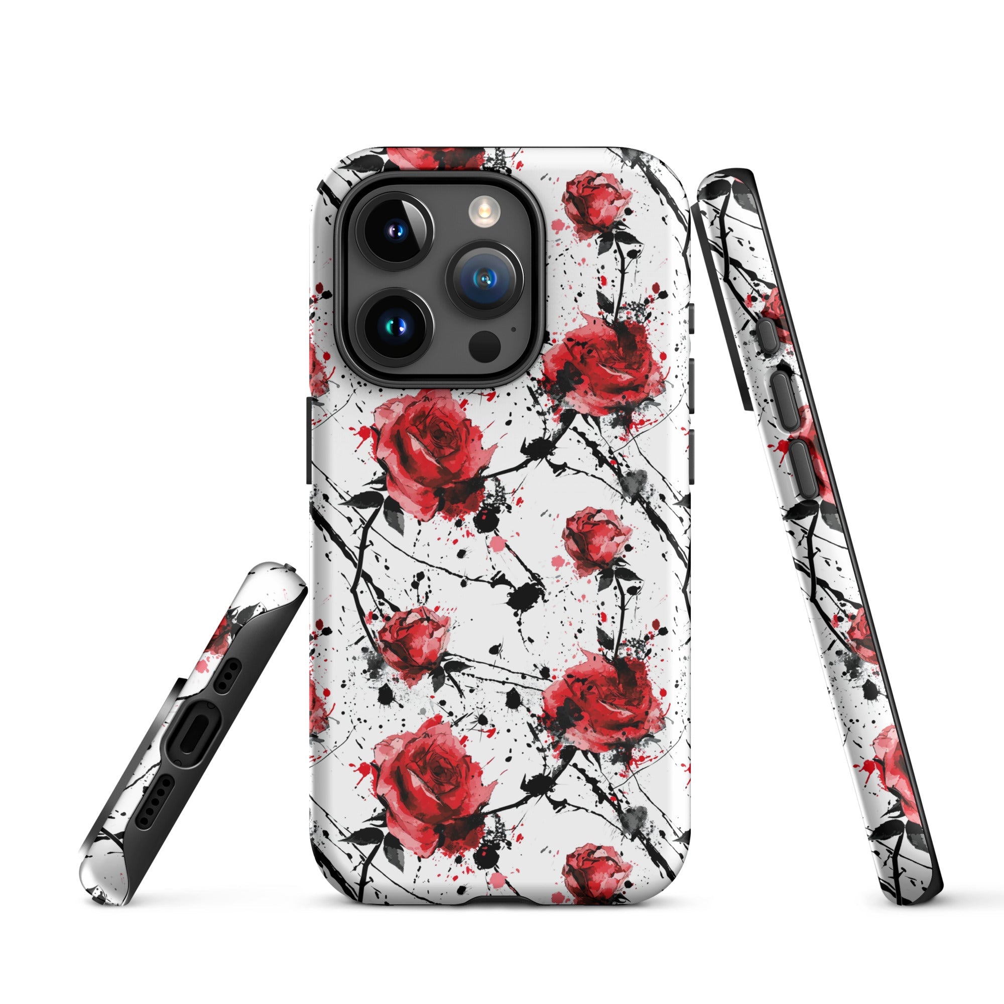 Thorny Embrace: Dark Valentine - iPhone Case - Pattern Symphony