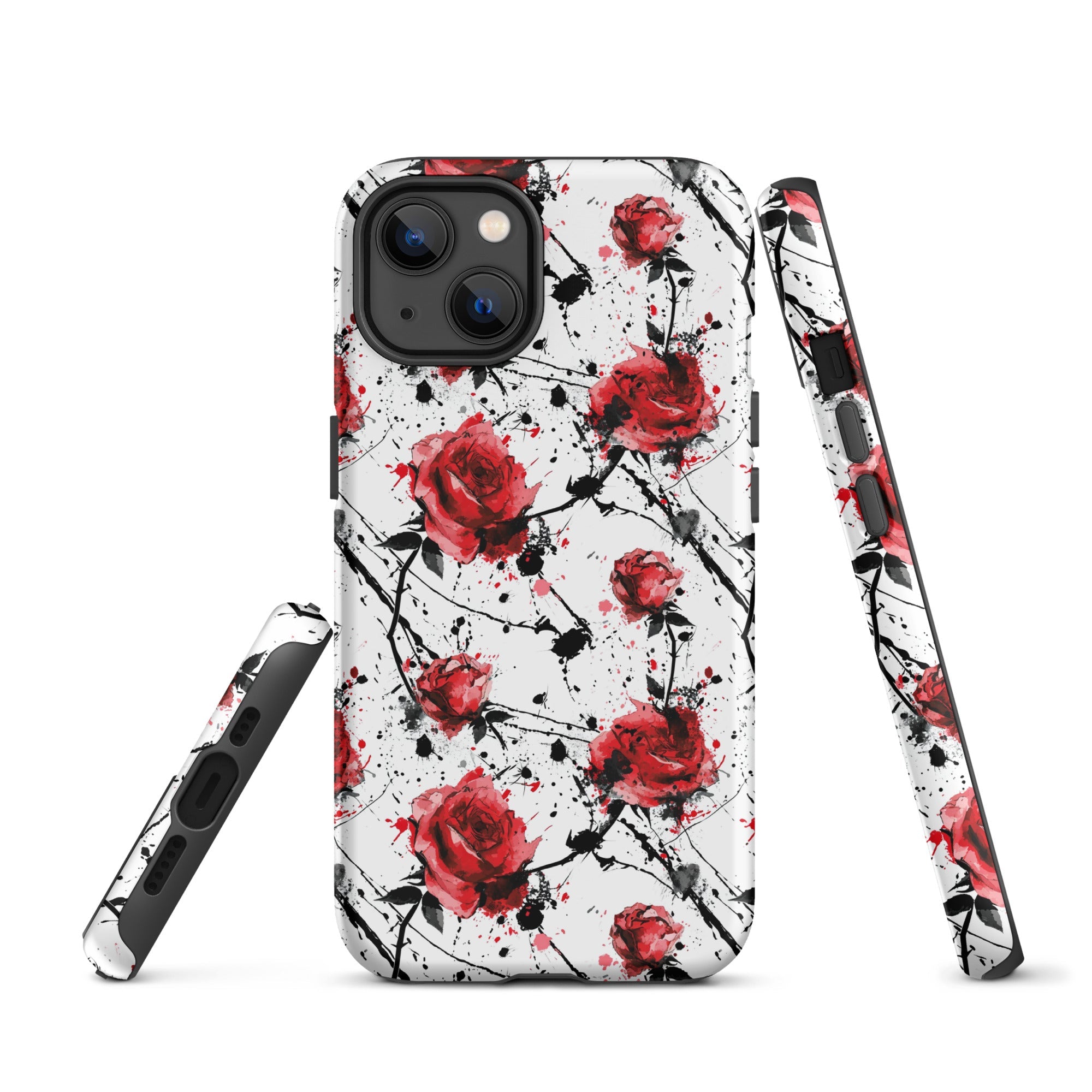 Thorny Embrace: Dark Valentine - iPhone Case - Pattern Symphony