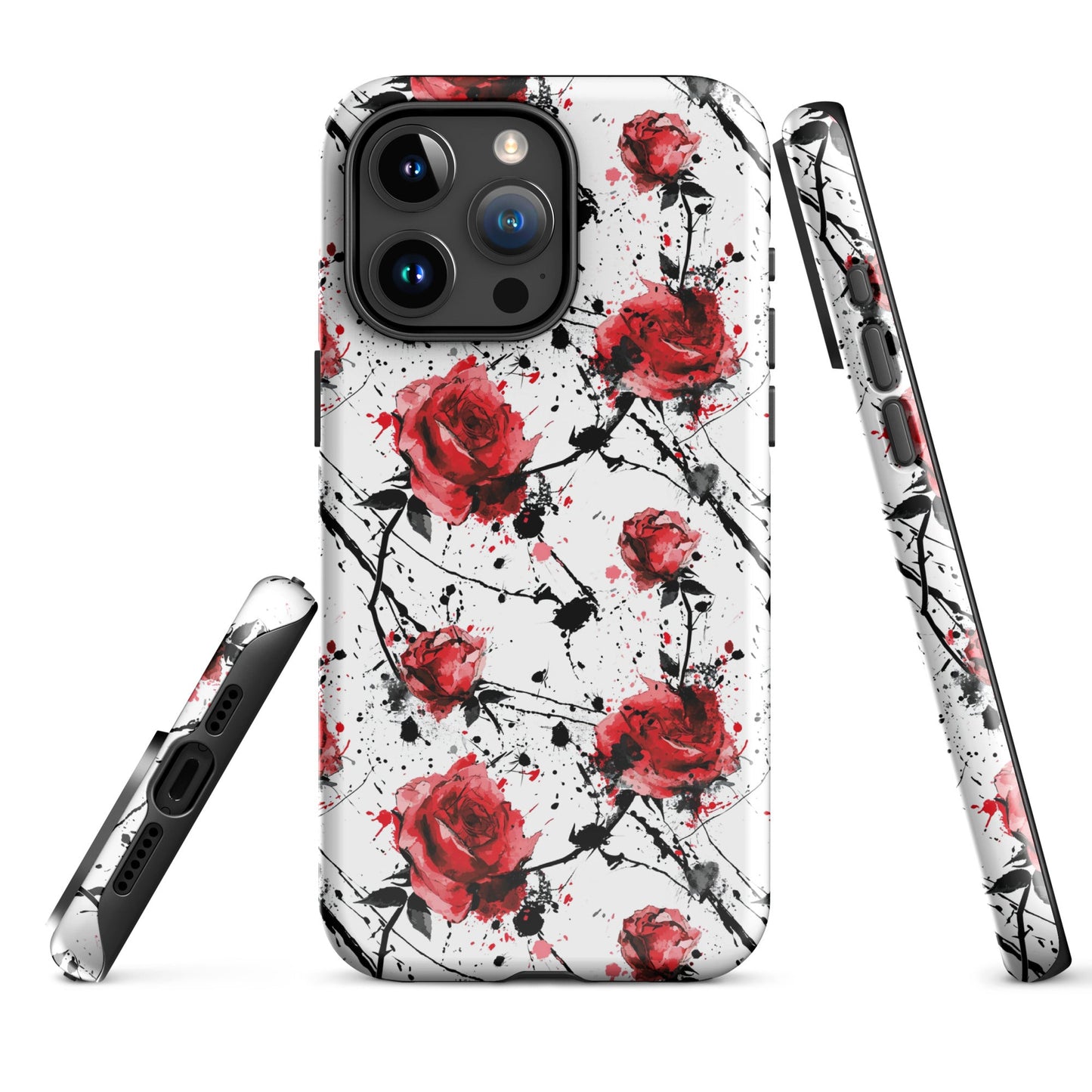 Thorny Embrace: Dark Valentine - iPhone Case - Pattern Symphony