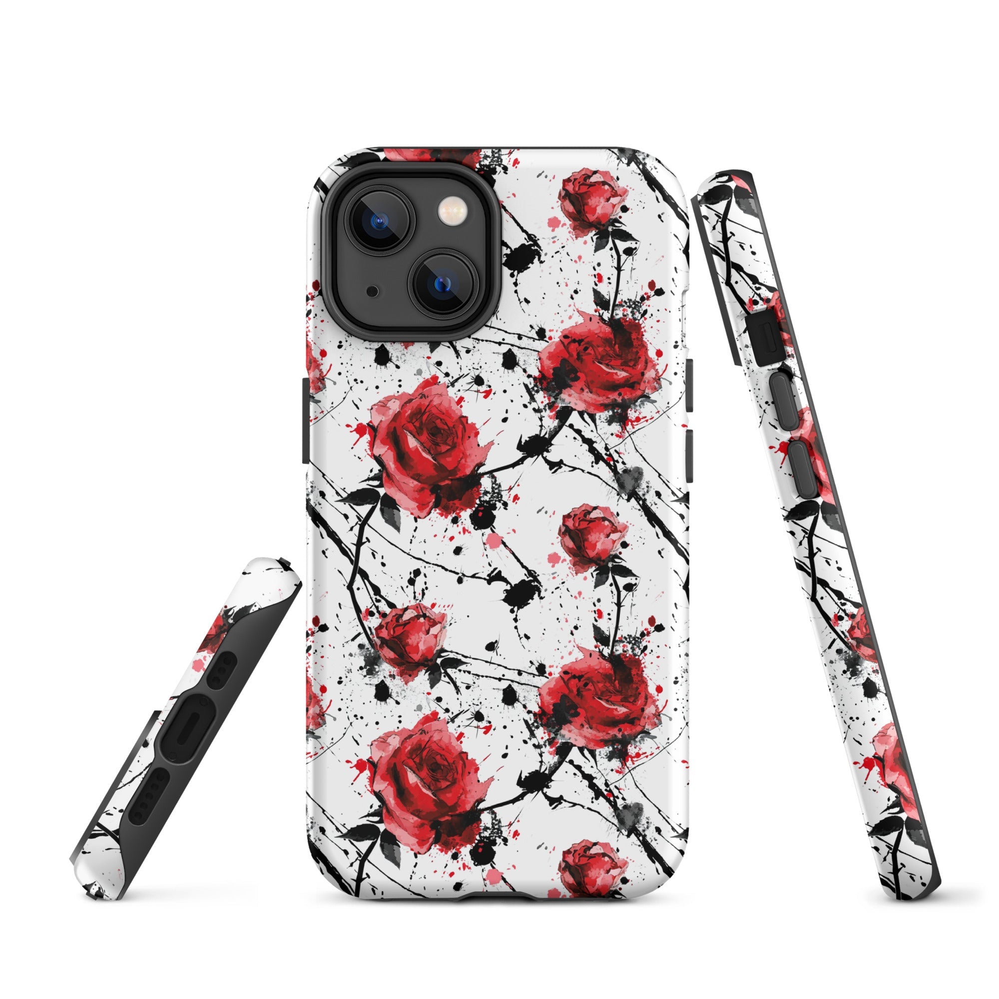 Thorny Embrace: Dark Valentine - iPhone Case - Pattern Symphony