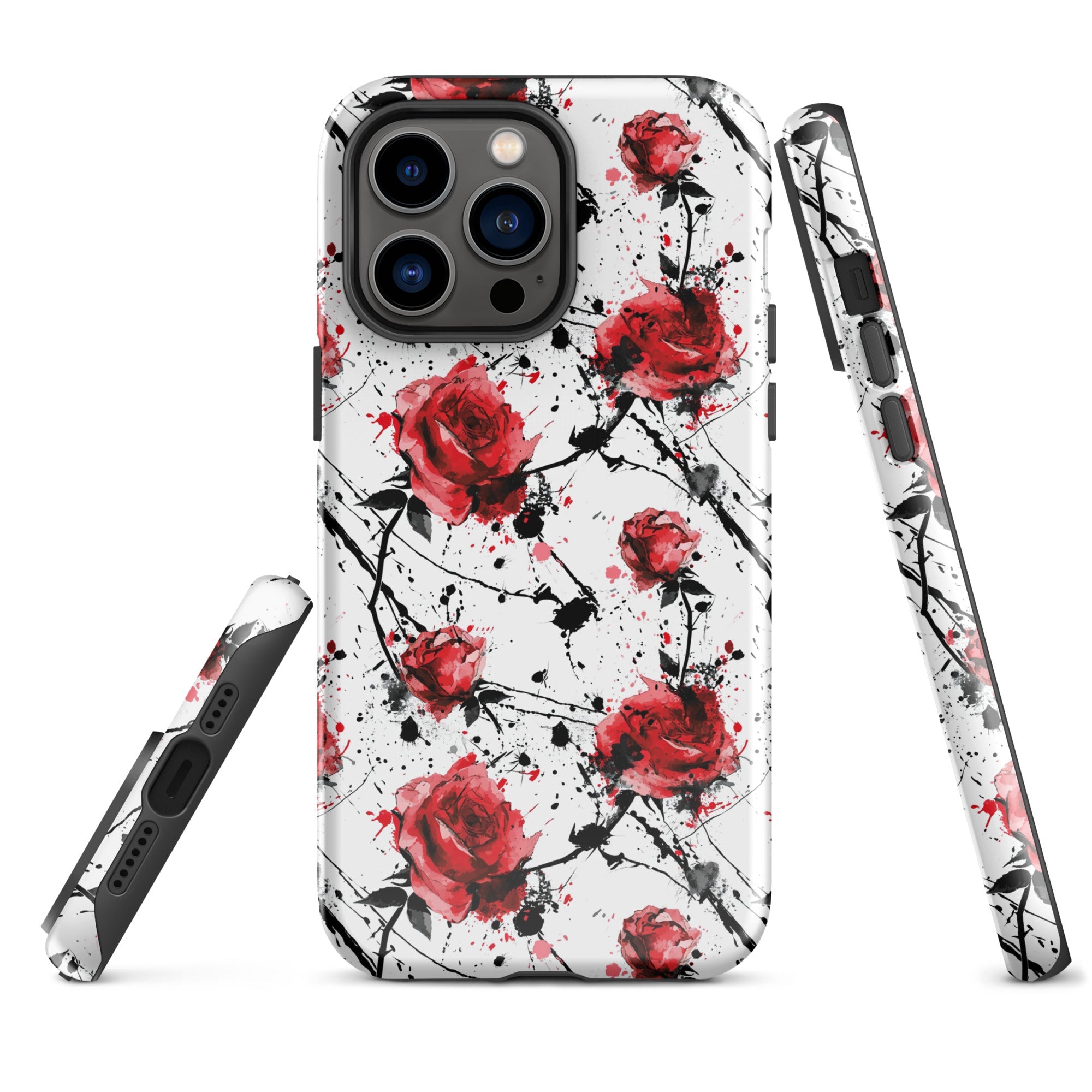 Thorny Embrace: Dark Valentine - iPhone Case - Pattern Symphony