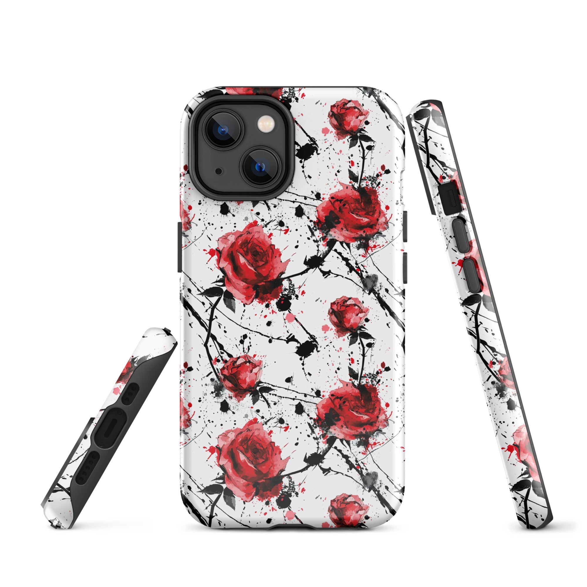 Thorny Embrace: Dark Valentine - iPhone Case - Pattern Symphony