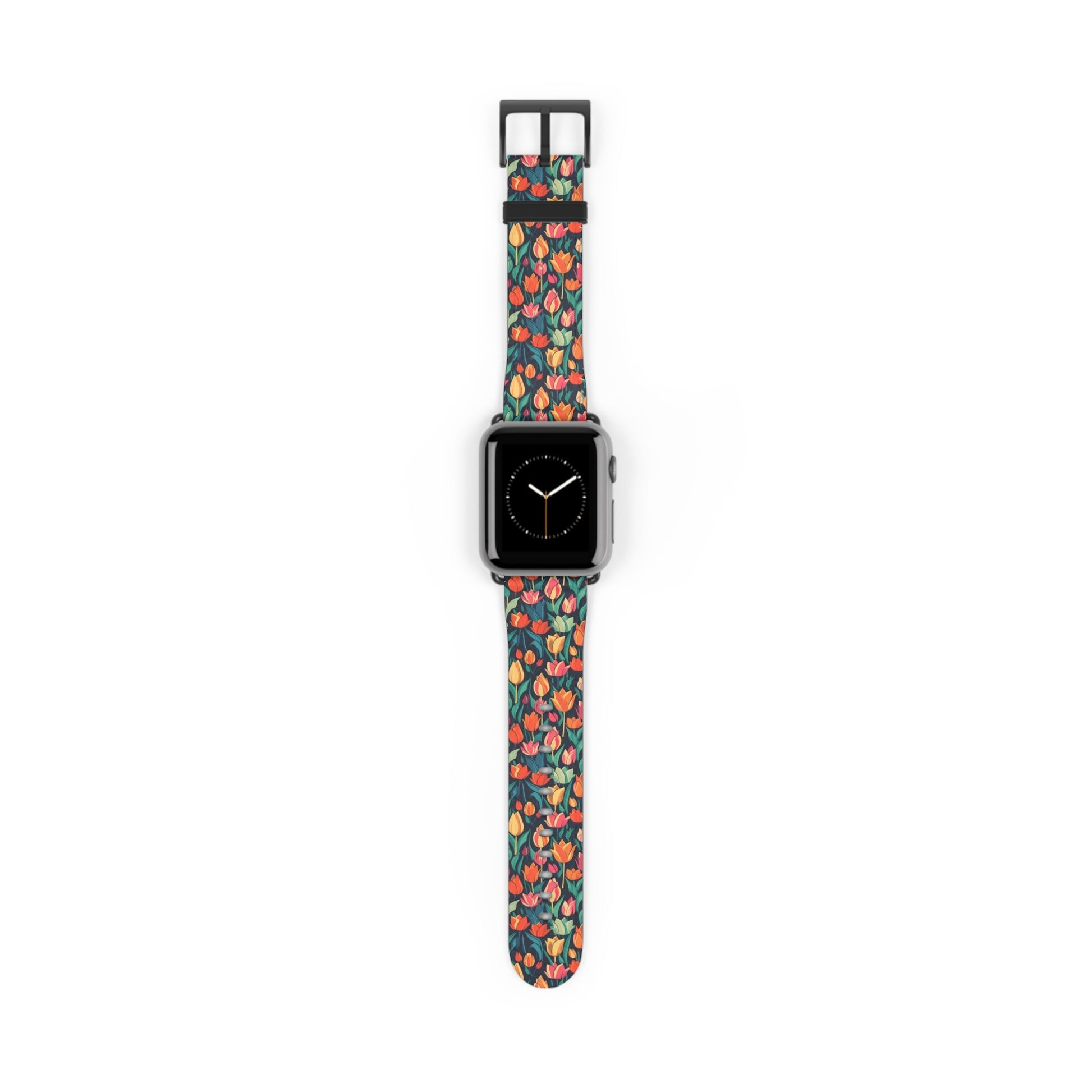 Tulip Medley - Vibrant and Colourful - Apple Watch Strap - Pattern Symphony