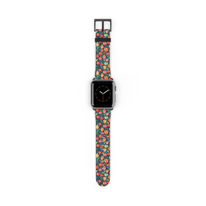 Tulip Medley - Vibrant and Colourful - Apple Watch Strap - Pattern Symphony