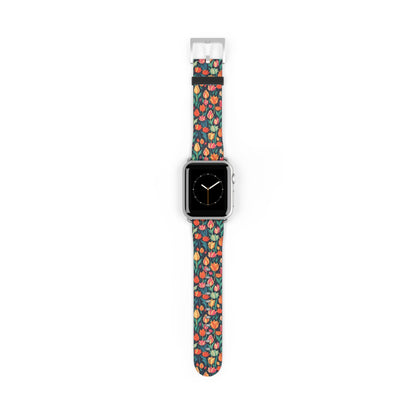 Tulip Medley - Vibrant and Colourful - Apple Watch Strap - Pattern Symphony