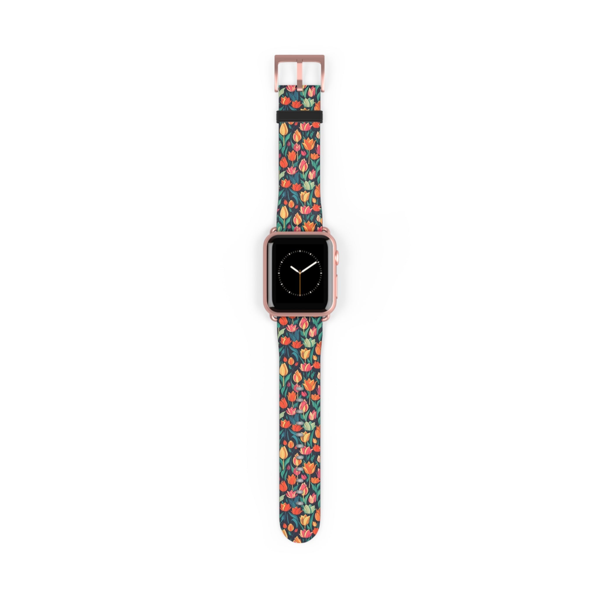 Tulip Medley - Vibrant and Colourful - Apple Watch Strap - Pattern Symphony